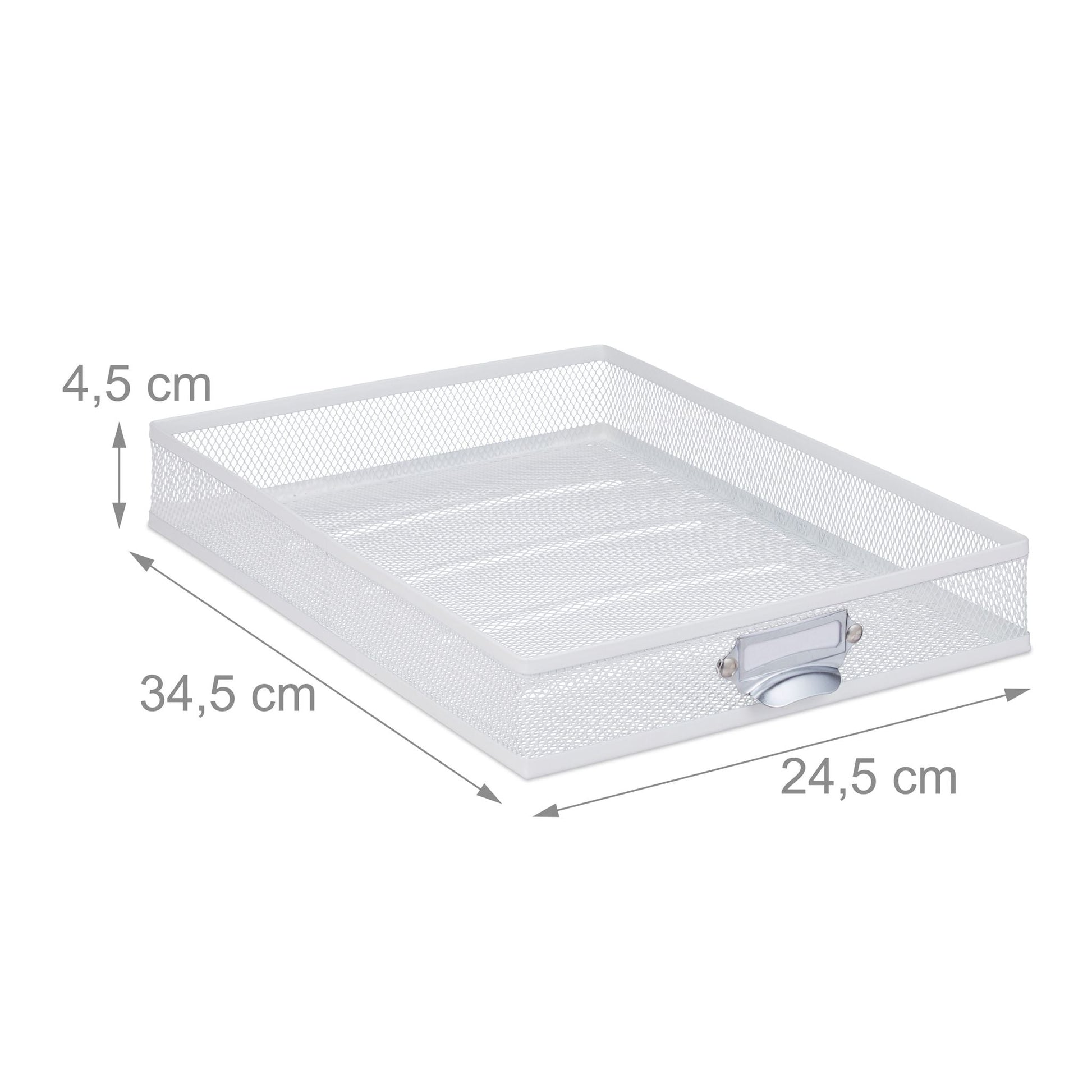 Schubladenbox mit 5 Schubfächern Weiss von Relaxdays