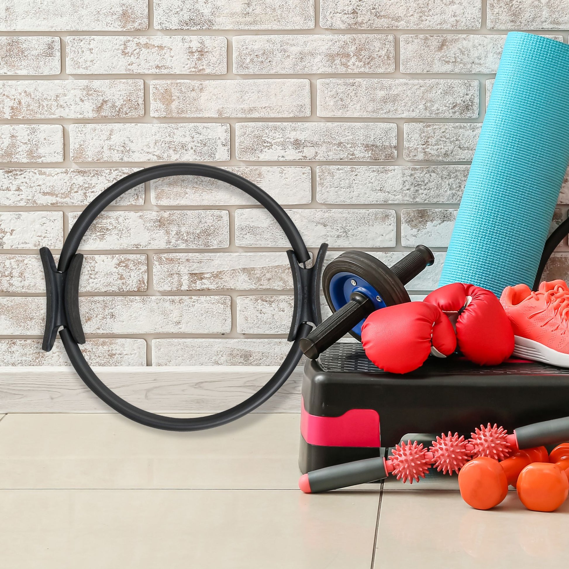 Pilates Ring Schwarz Schwarz von Relaxdays