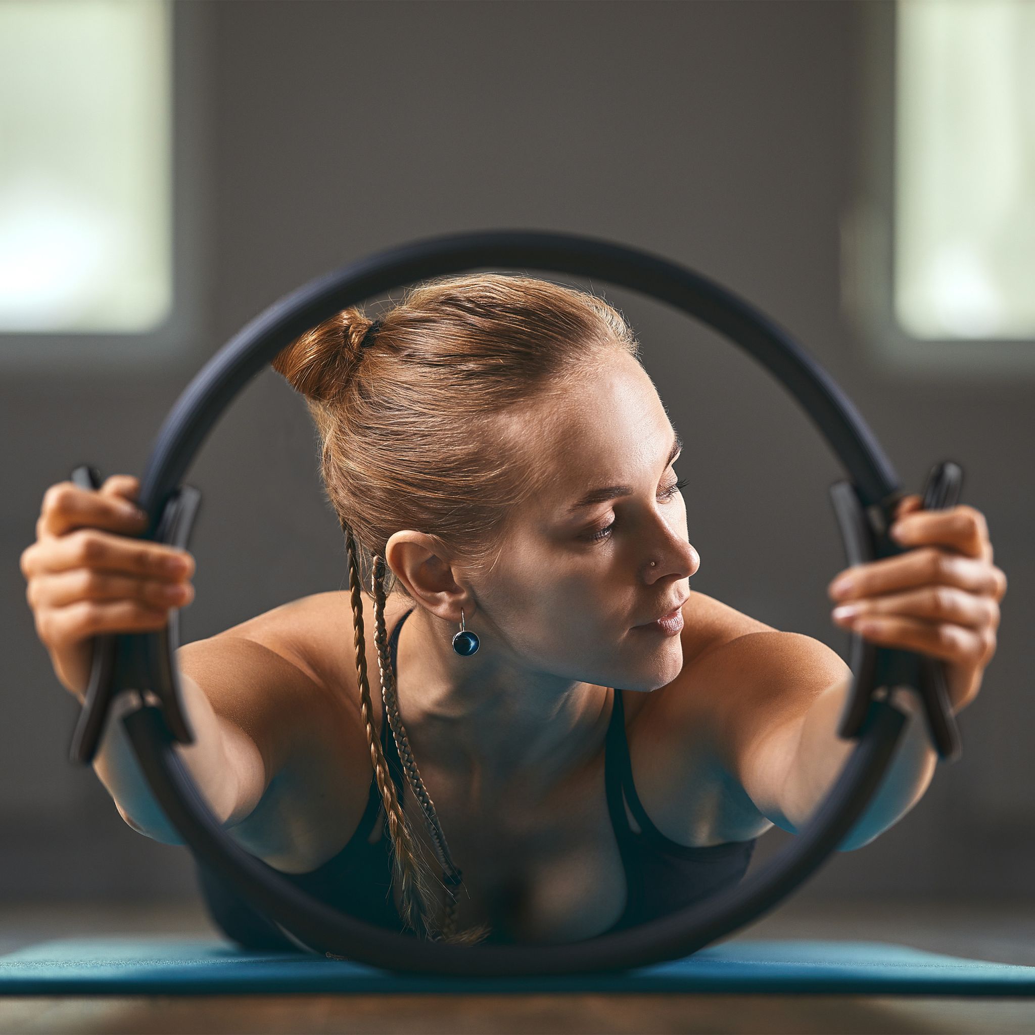 Pilates Ring Schwarz Schwarz von Relaxdays