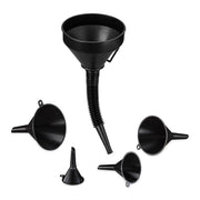 Trichter-Set mit Schlauch Schwarz von Relaxdays