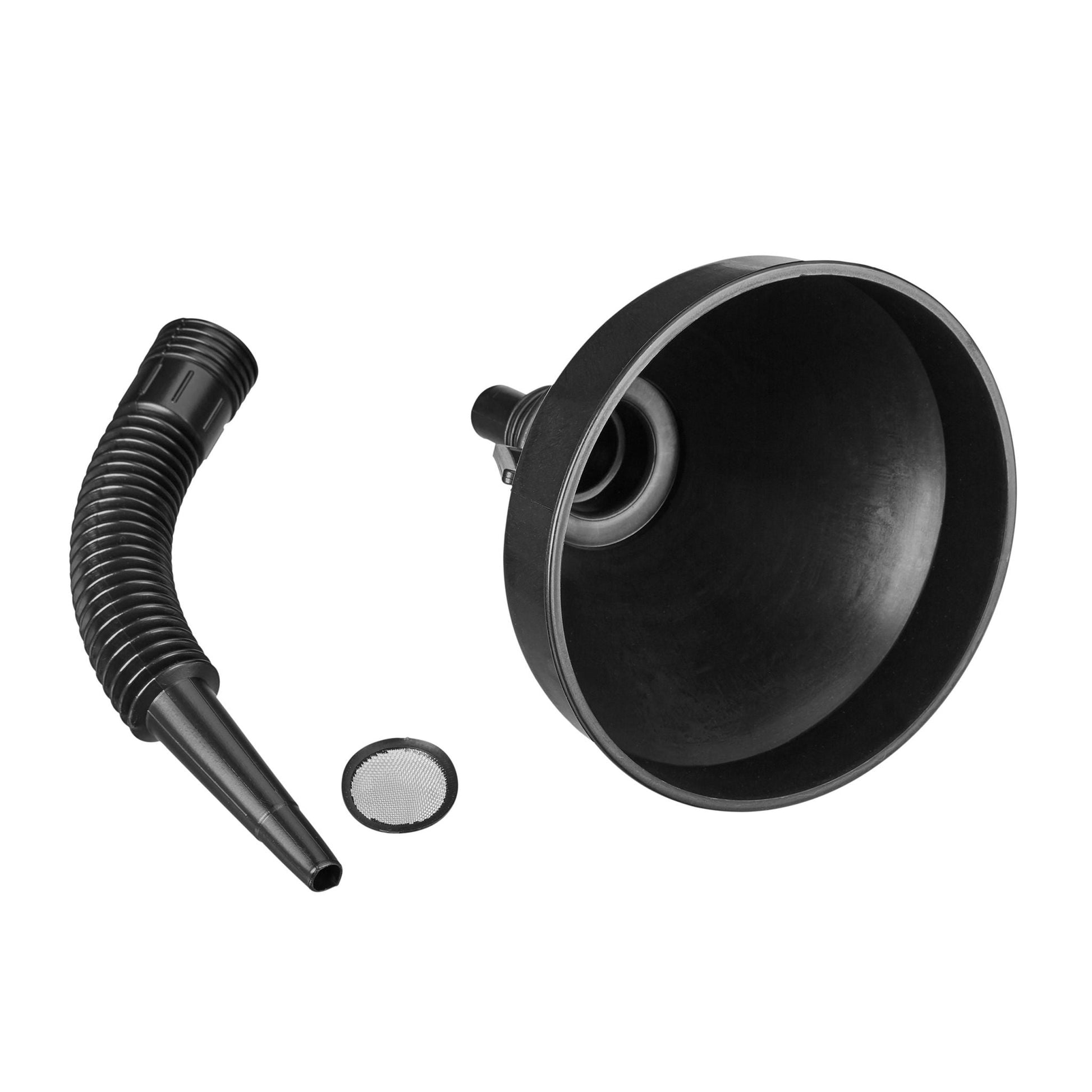 Trichter-Set mit Schlauch Schwarz von Relaxdays