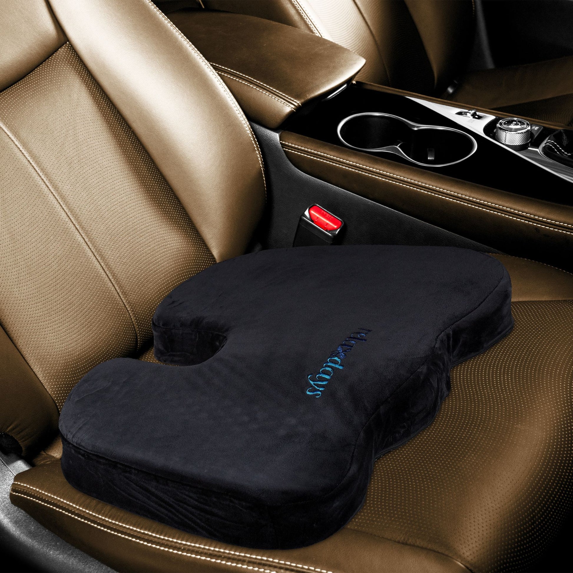 Ergonomisches Sitzkissen Schwarz von Relaxdays