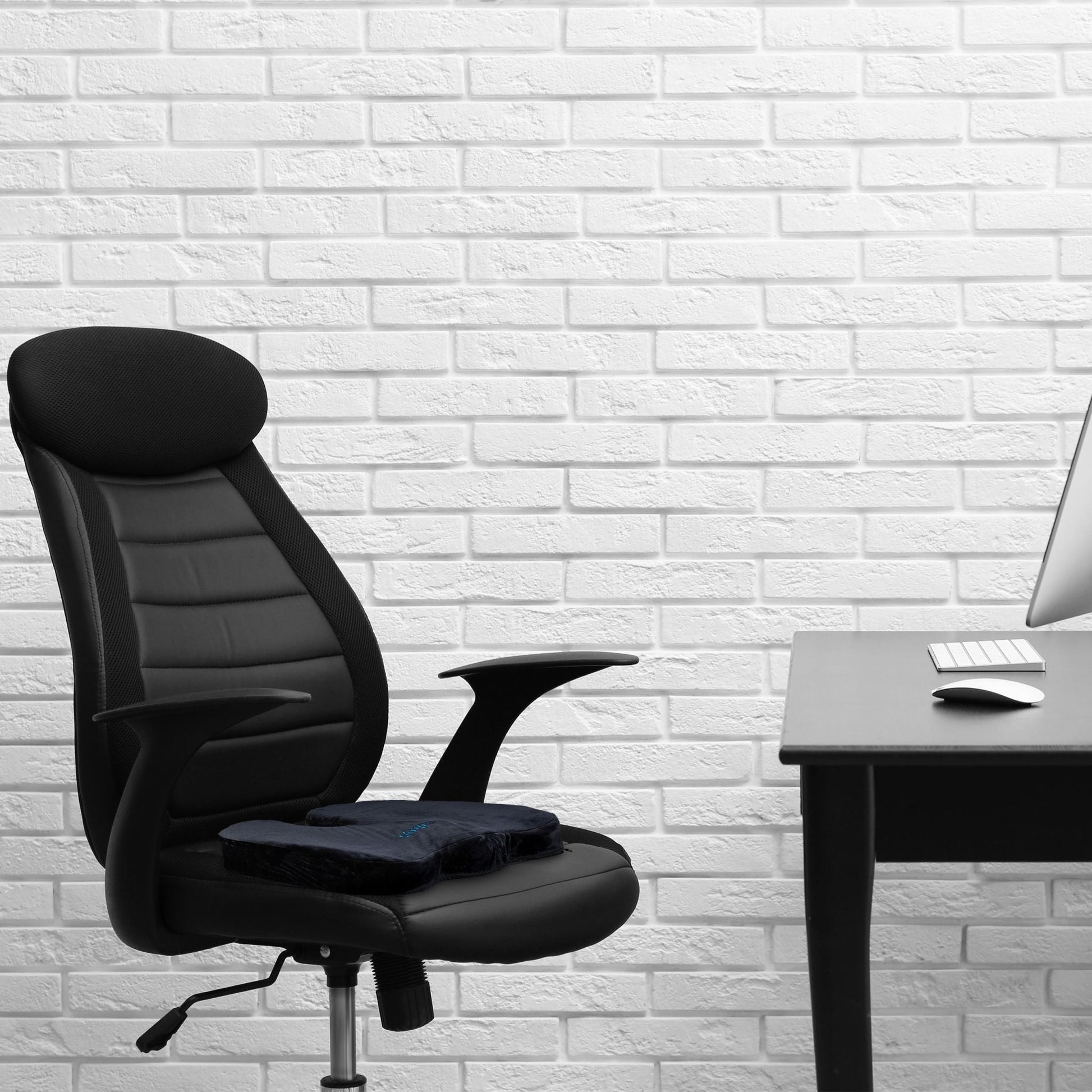 Ergonomisches Sitzkissen Schwarz von Relaxdays