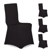 Stuhlhussen 4er-Set Schwarz von Relaxdays