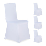 Stuhlhussen 4er-Set Weiss von Relaxdays