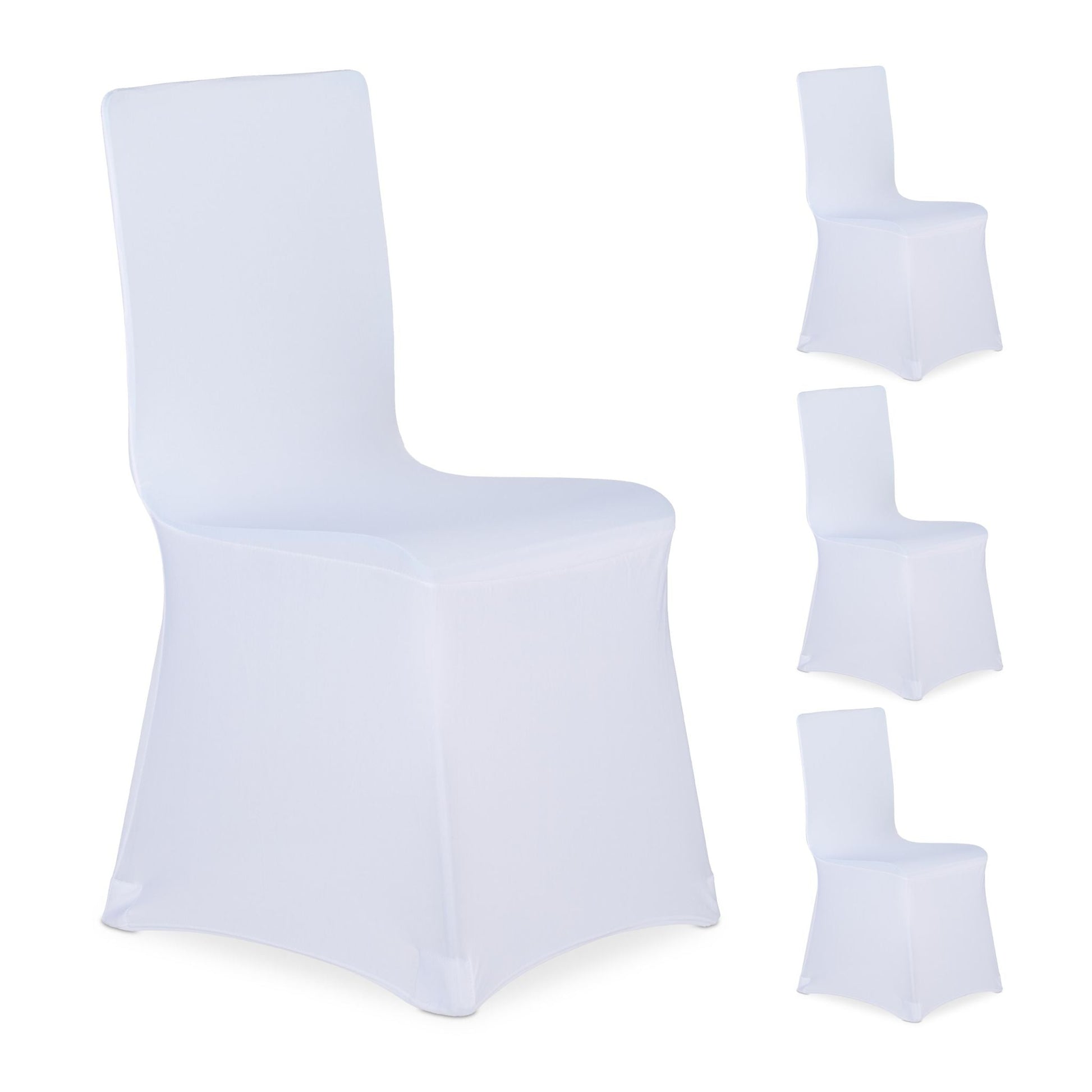 Stuhlhussen 4er-Set Weiss von Relaxdays