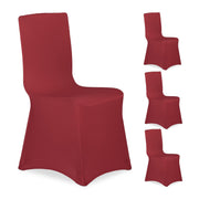 Stuhlhussen 4er-Set Dunkelrot von Relaxdays