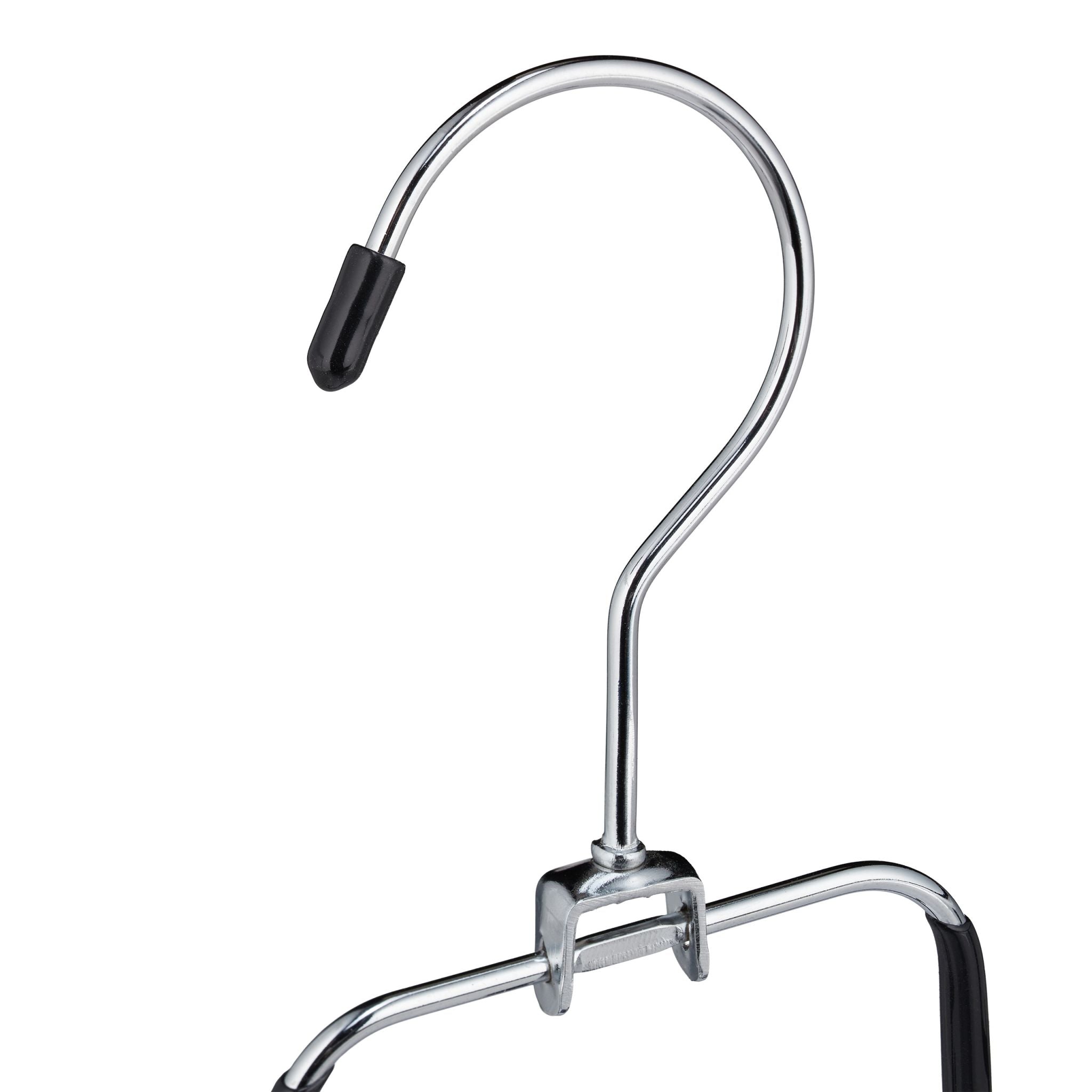 Gürtelhalter mit 5 Haken 3er-Set Schwarz-Silber von Relaxdays