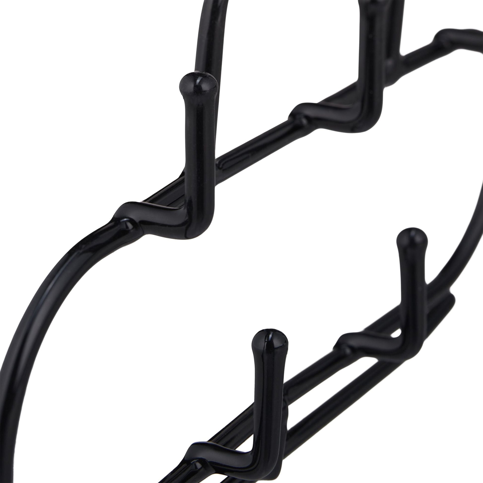 Gürtelhalter mit 5 Haken 3er-Set Schwarz-Silber von Relaxdays
