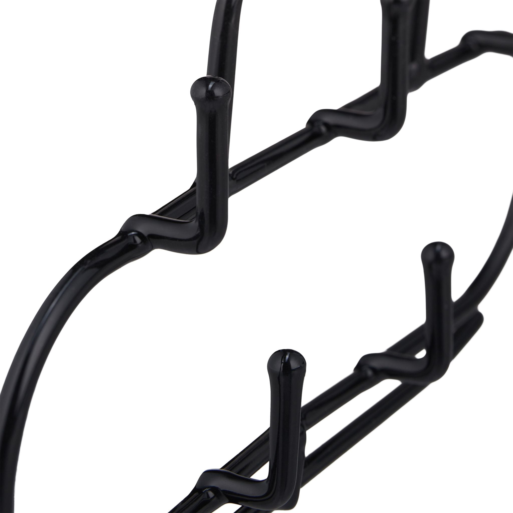 Gürtelhalter mit 5 Haken 3er-Set Schwarz-Silber von Relaxdays