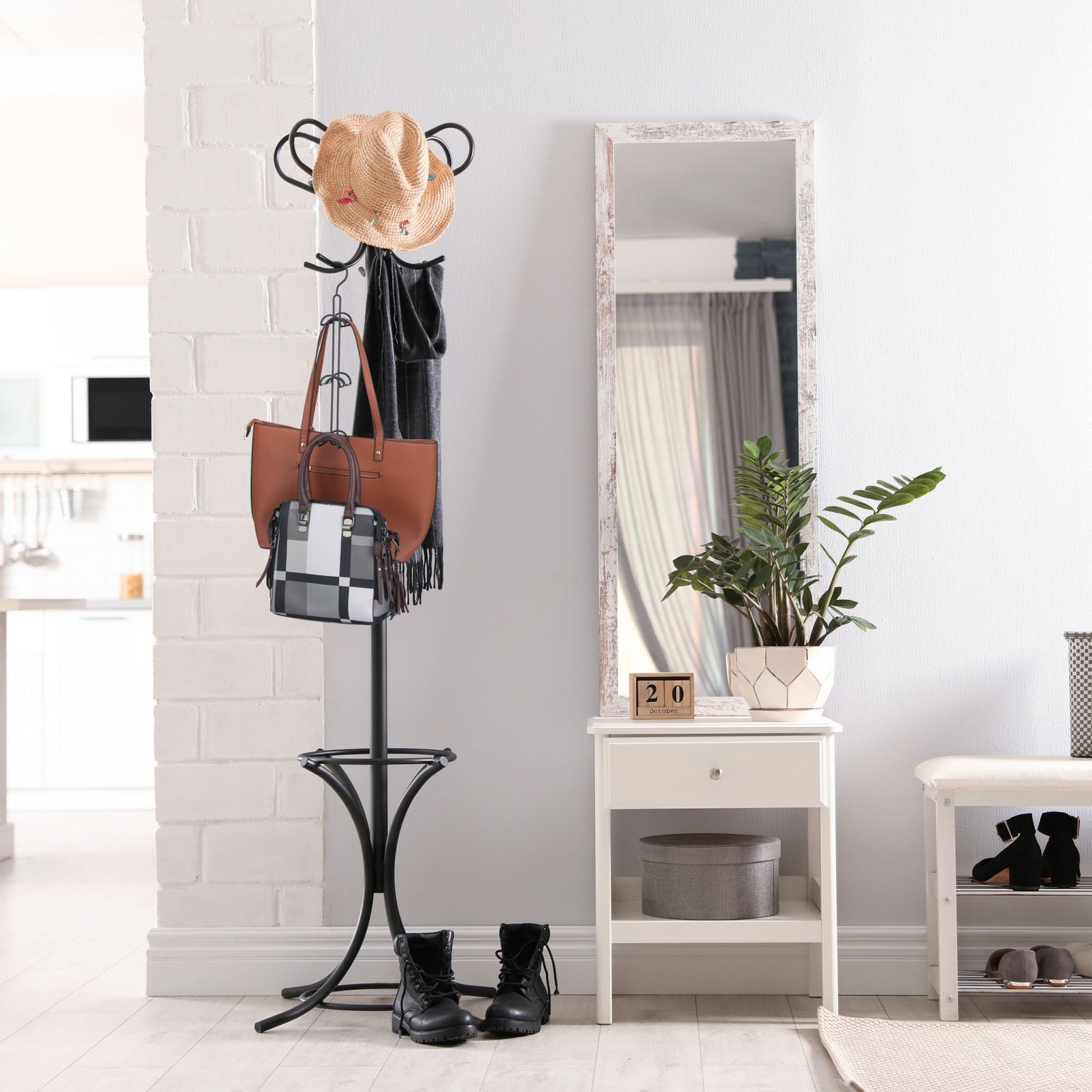 Handtaschenbügel 6 Haken Silber von Relaxdays