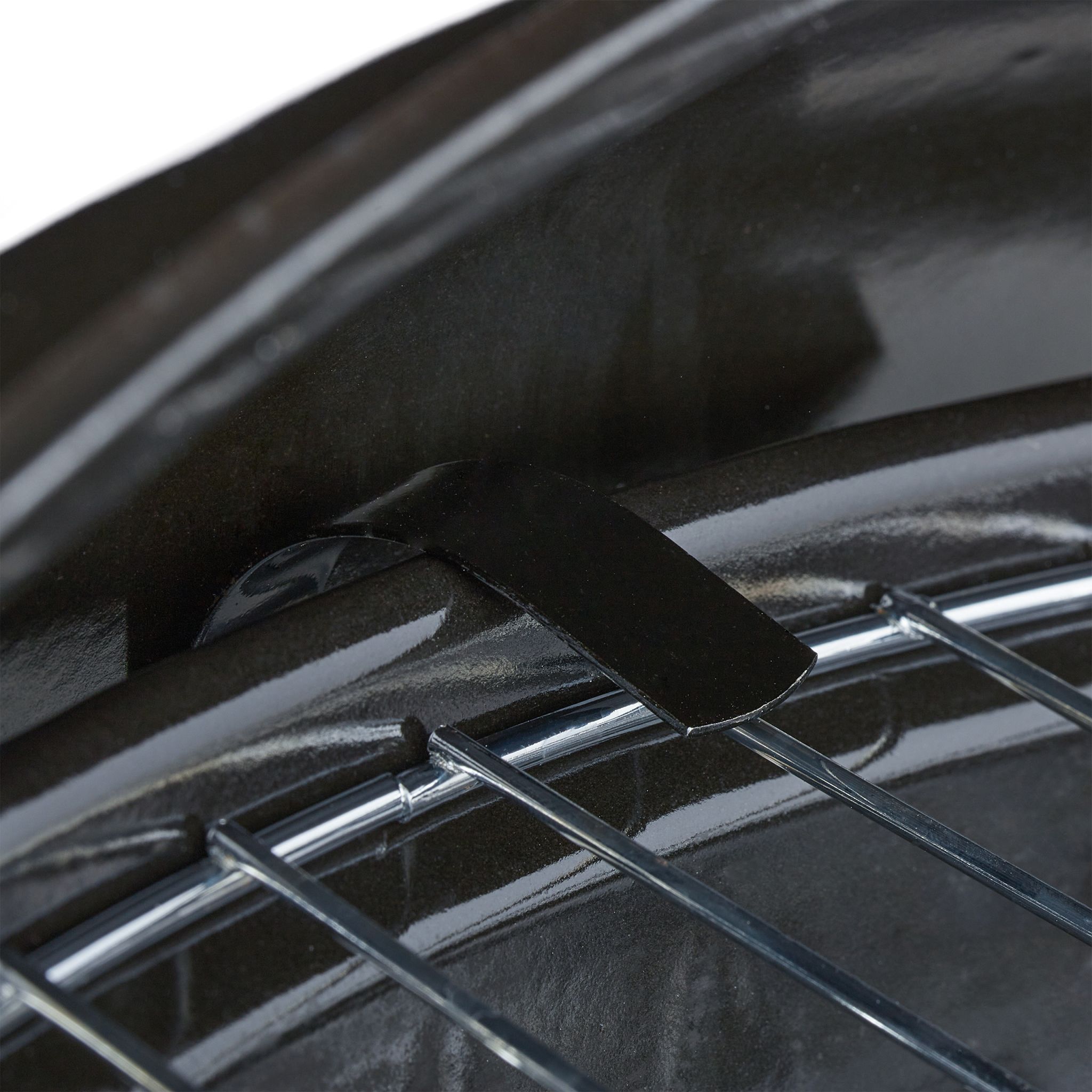 Kugelgrill mit Deckel Schwarz-Silber von Relaxdays