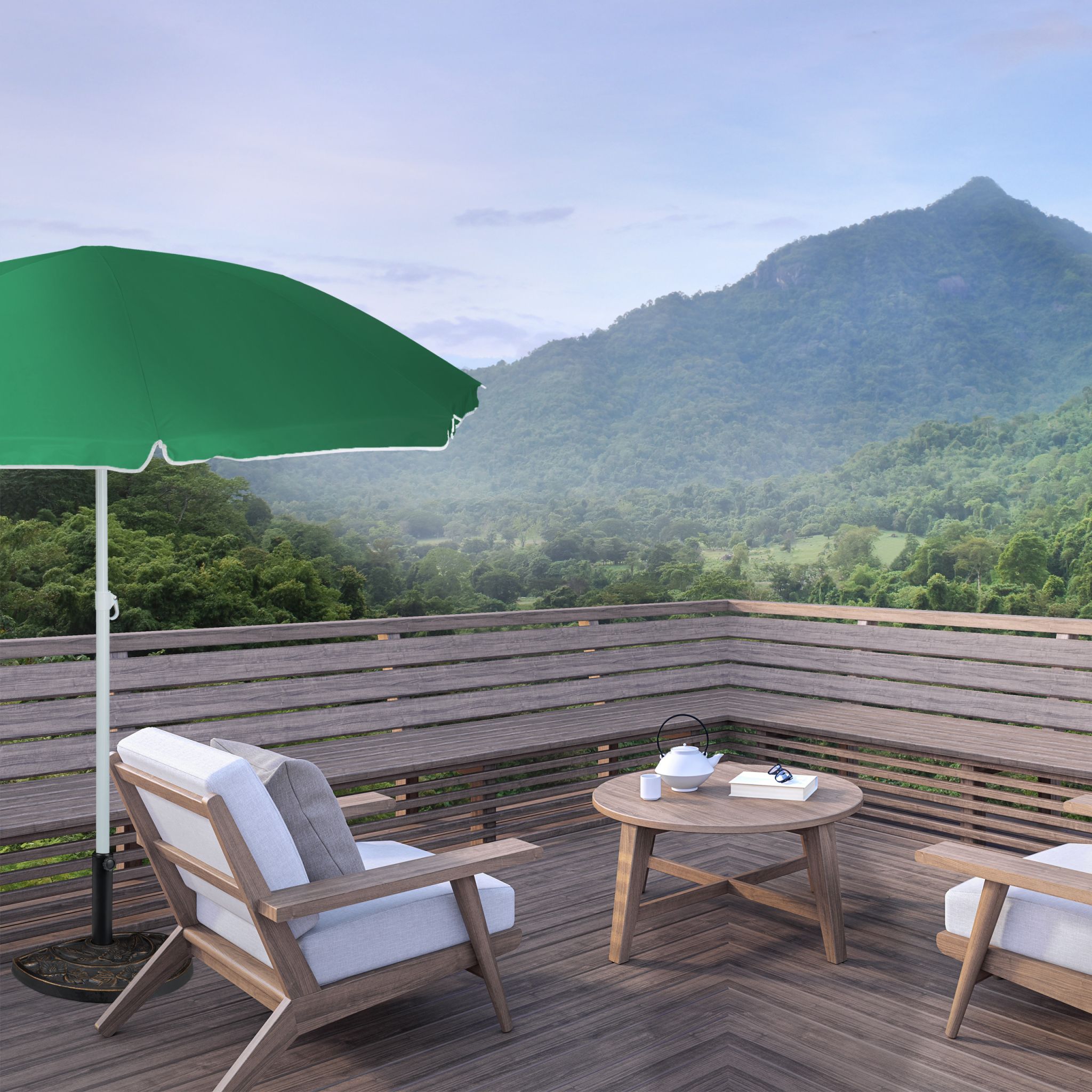 Sonnenschirmständer halbrund Dunkelbraun von Relaxdays