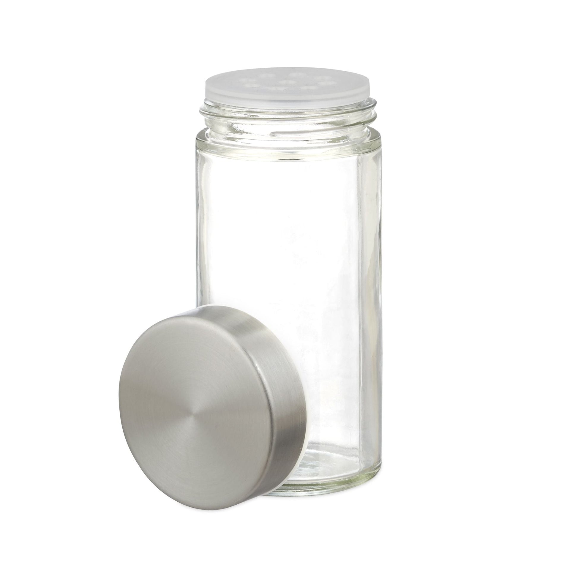 Gewürzkarussell eckig mit 20 Gläsern Silber-Transparent von Relaxdays