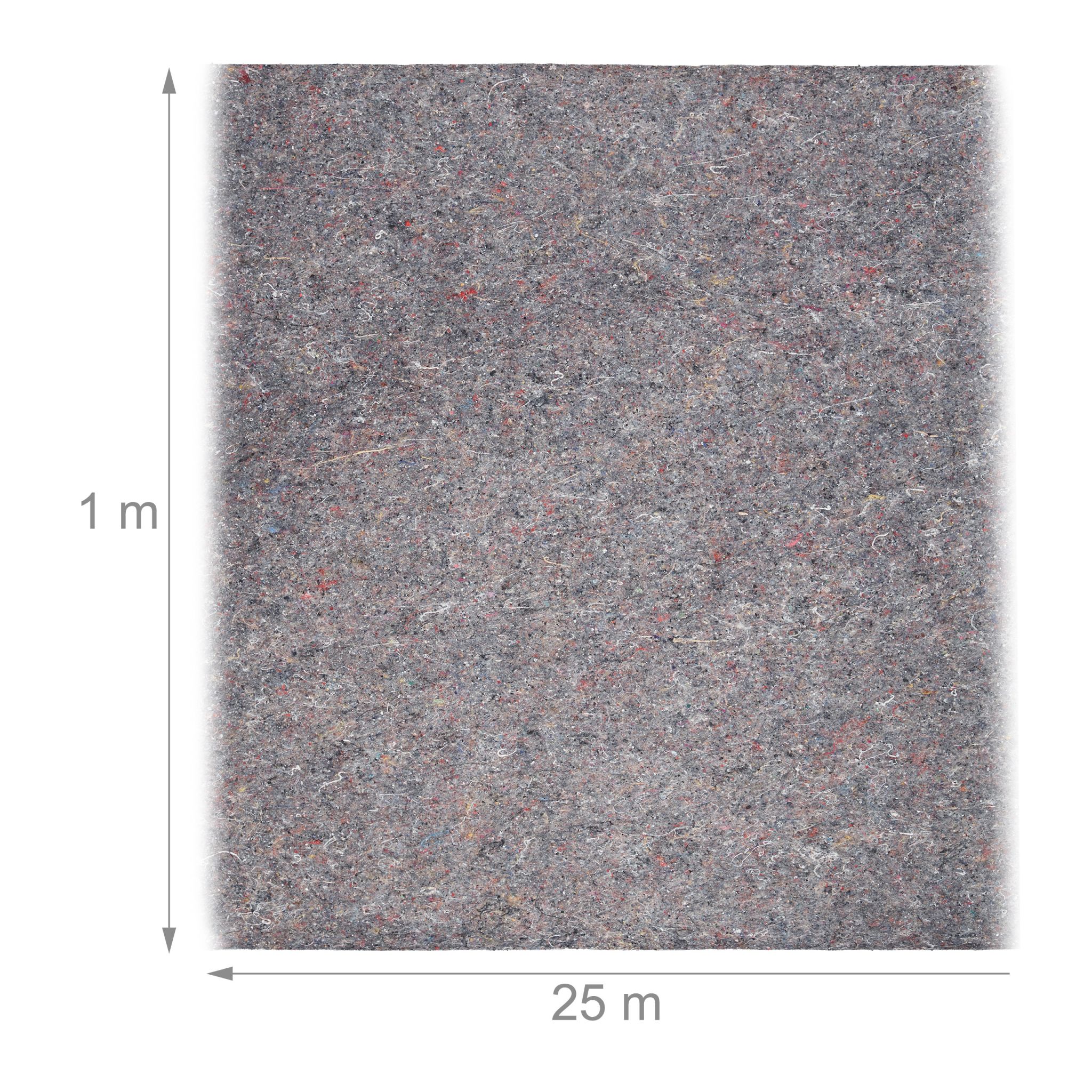Malvervlies 180g/m² 1x25 m Grau von Relaxdays