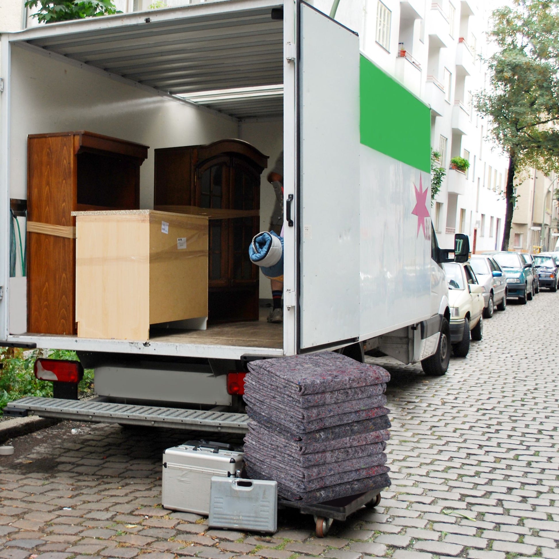 Umzugsdecken 10er-Set Grau von Relaxdays