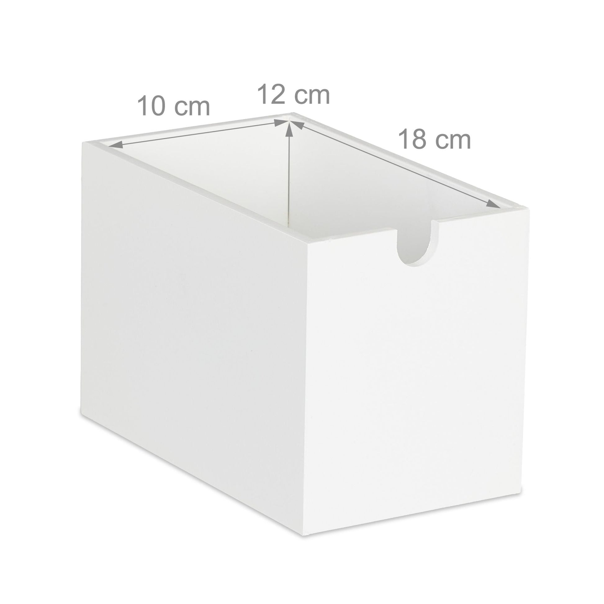 Schreibtisch Organizer 2 Schubladen Weiss-Hellbraun von Relaxdays