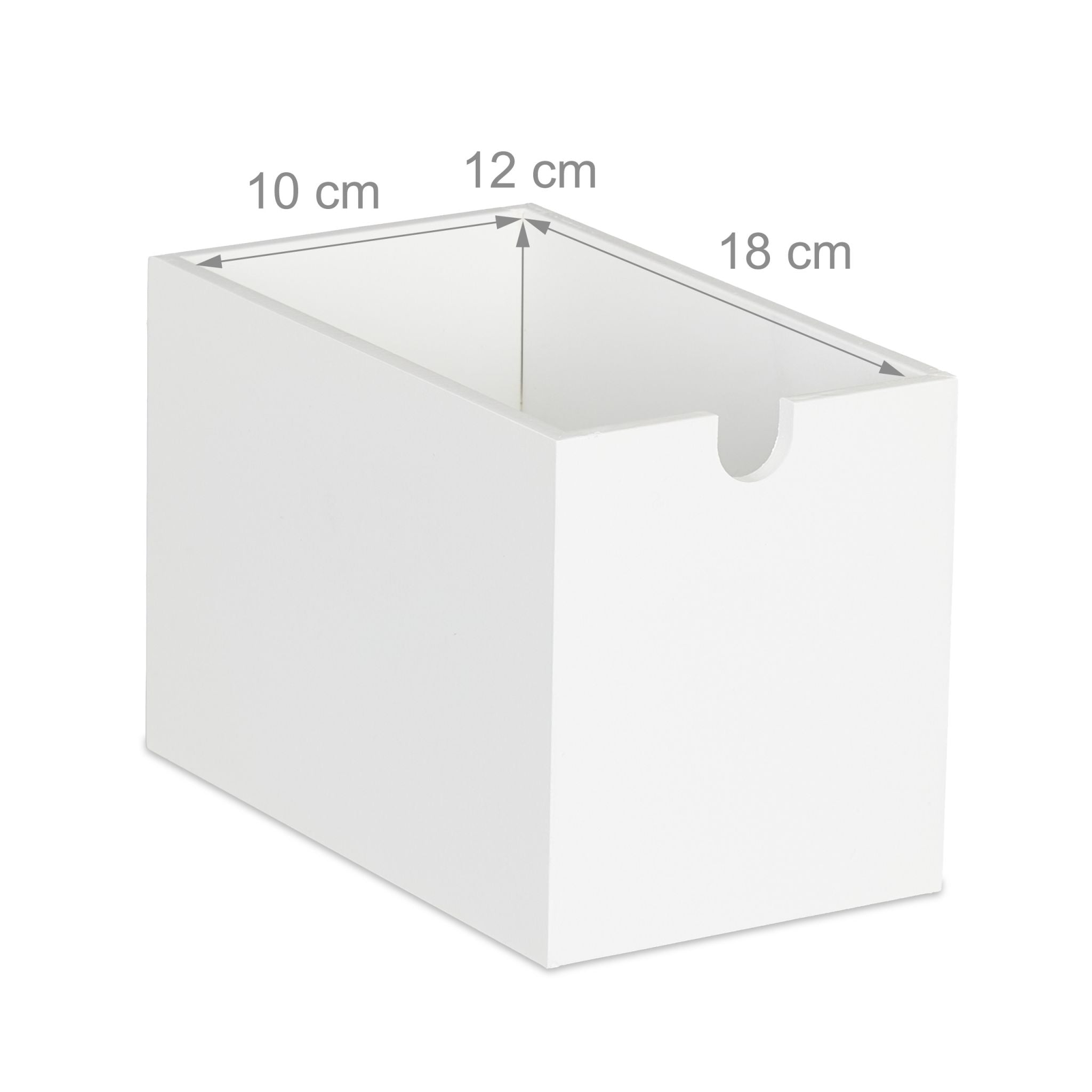 Schreibtisch Organizer 2 Schubladen Weiss-Hellbraun von Relaxdays