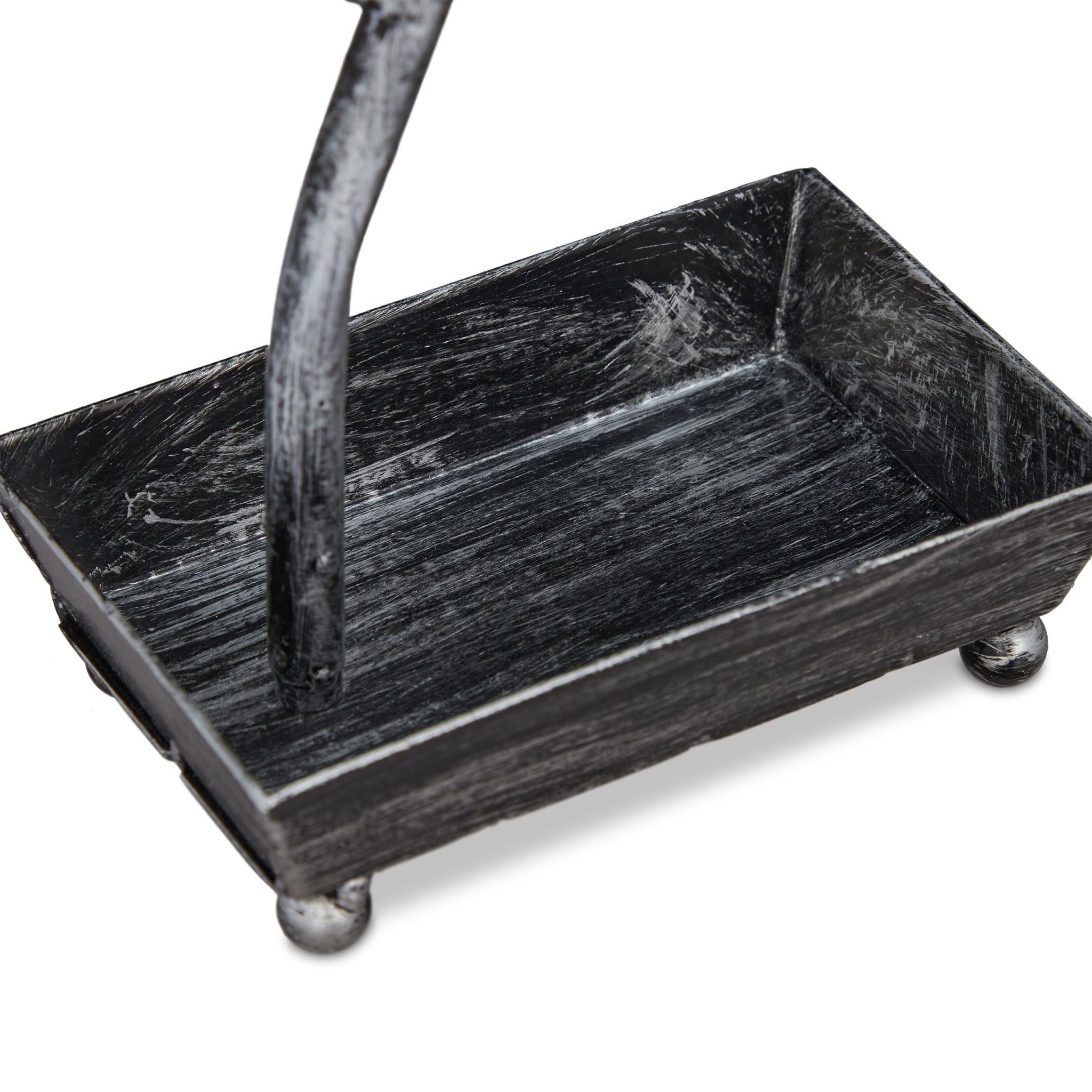 Schmuckbaum mit Schale Schwarz-Silber von Relaxdays
