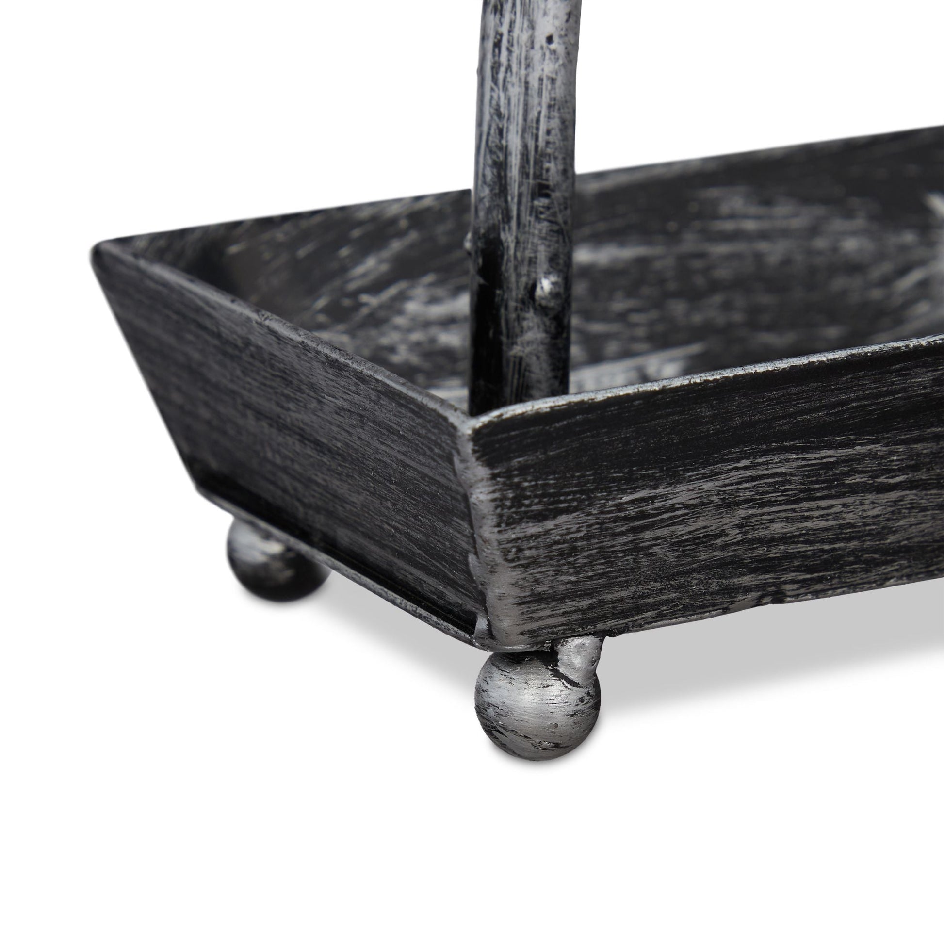 Schmuckbaum mit Schale Schwarz-Silber von Relaxdays