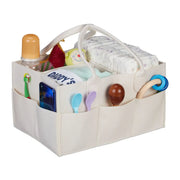 Baby Windel Caddy Filz Tragbare Windelaufbewahrung Beige von Relaxdays