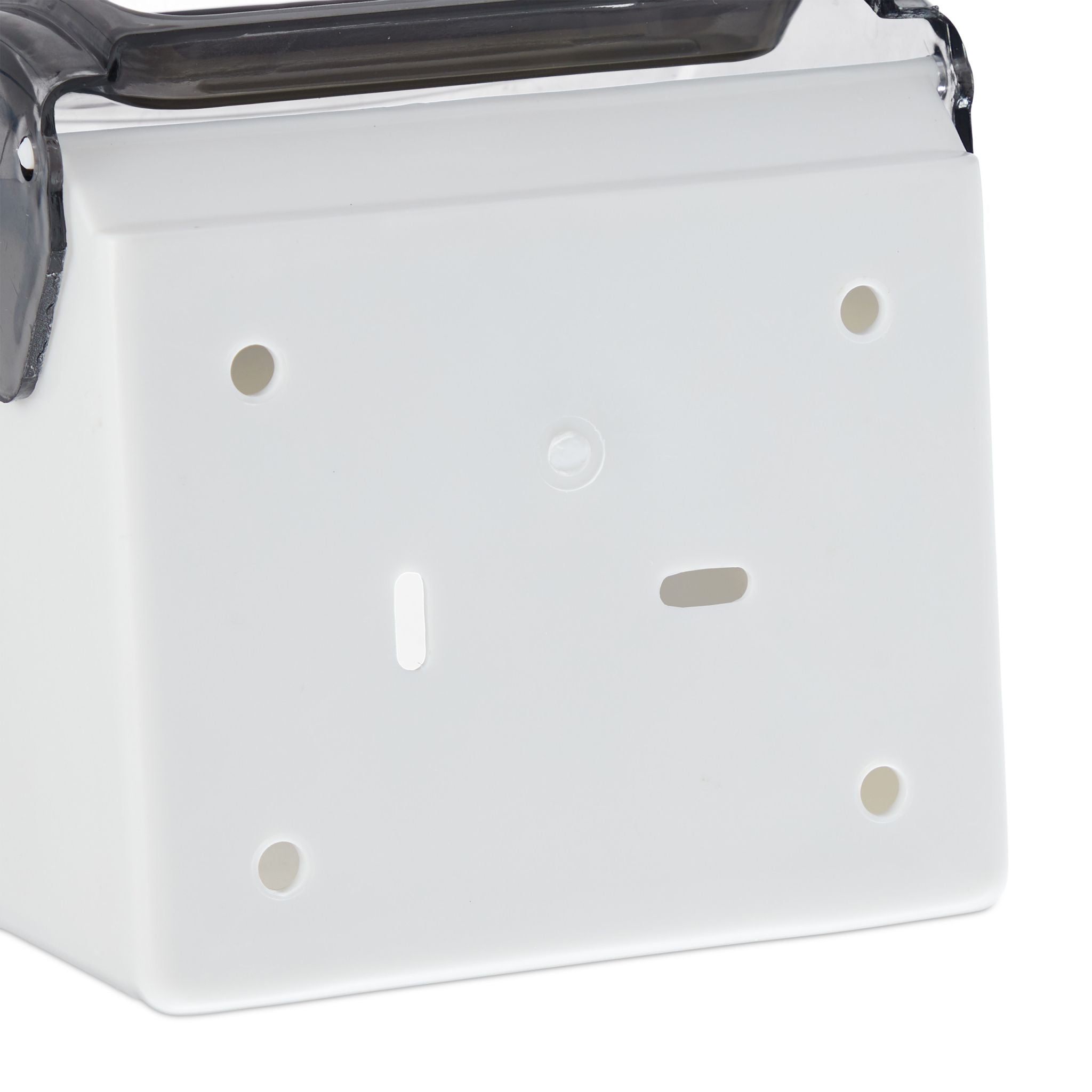 Toilettenpapierhalter mit Ablage Weiss-Grau von Relaxdays