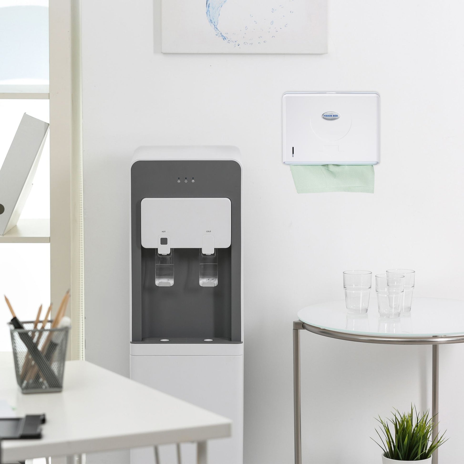 Papierhandtuchspender Wand Weiss von Relaxdays