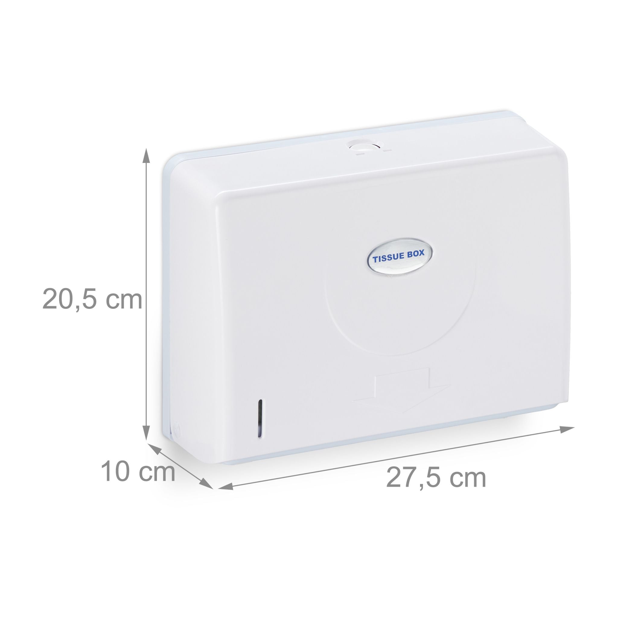 Papierhandtuchspender Wand Weiss von Relaxdays