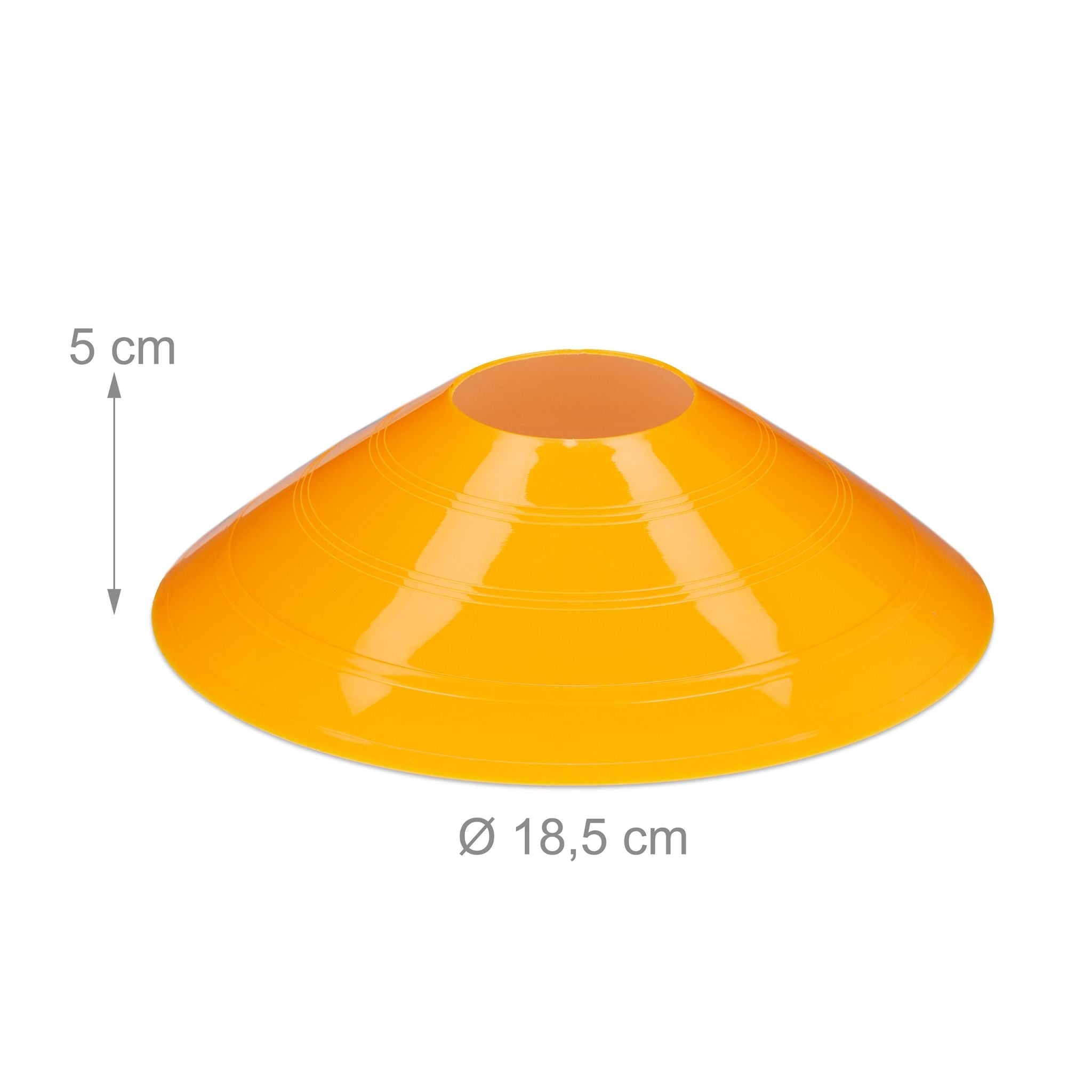 Markierungshütchen 50er-Set Blau-Orange-Rot von Relaxdays