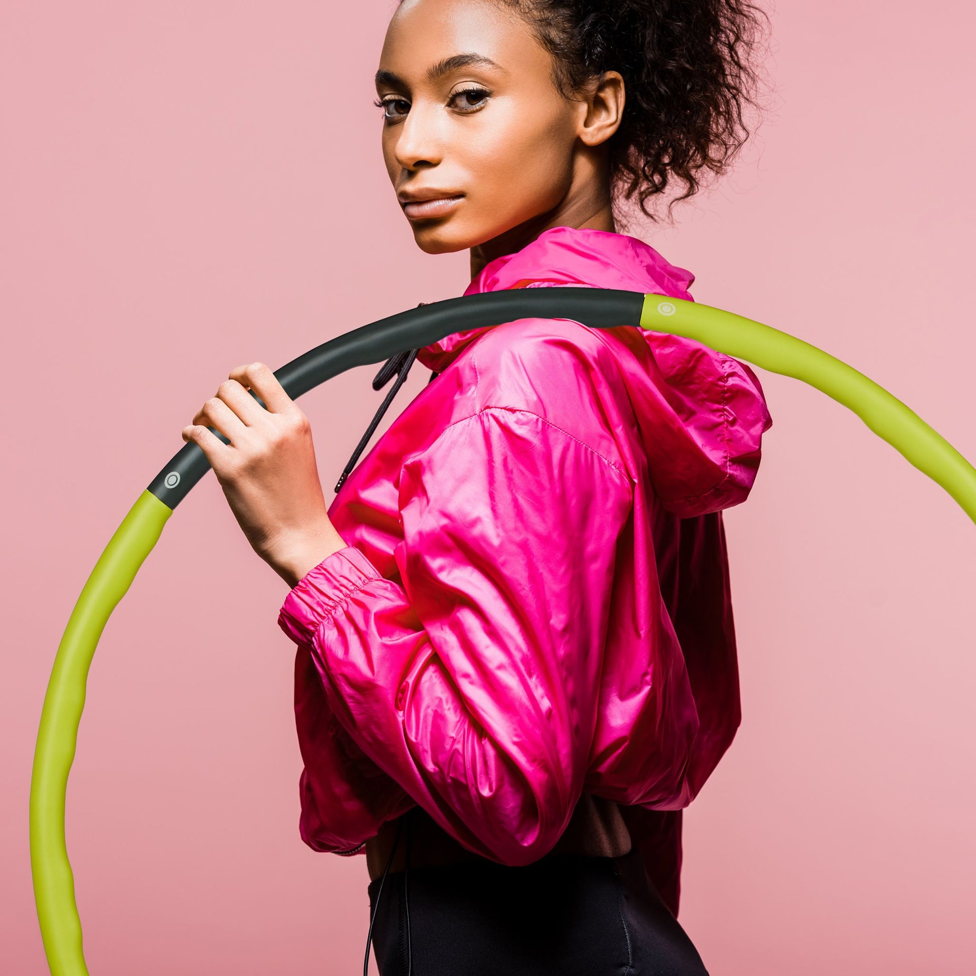 Hula Hoop Reifen Erwachsene Grün-Schwarz von Relaxdays