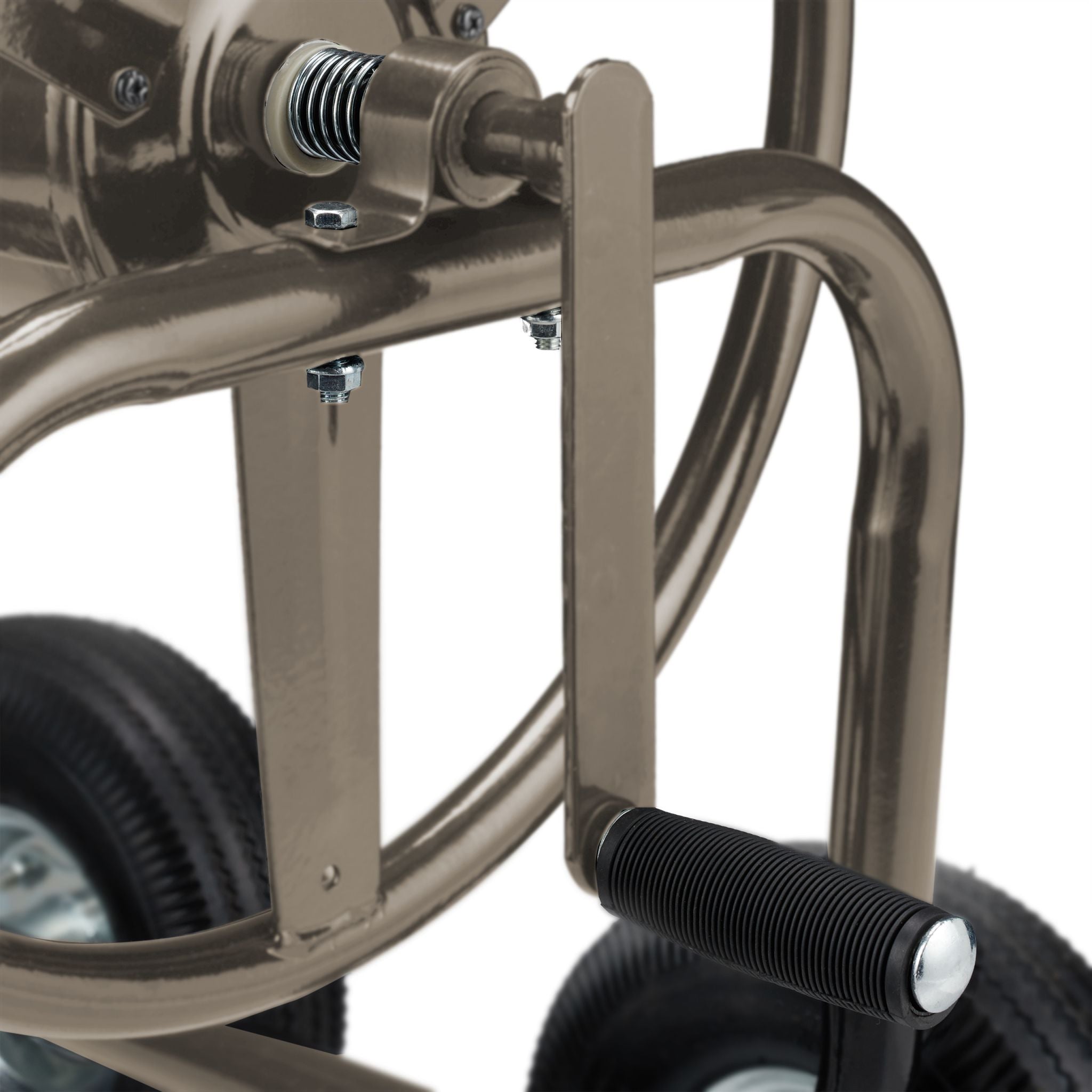 Schlauchwagen 4 Räder braun Braun von Relaxdays