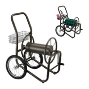 Schlauchwagen mit Korb Braun von Relaxdays