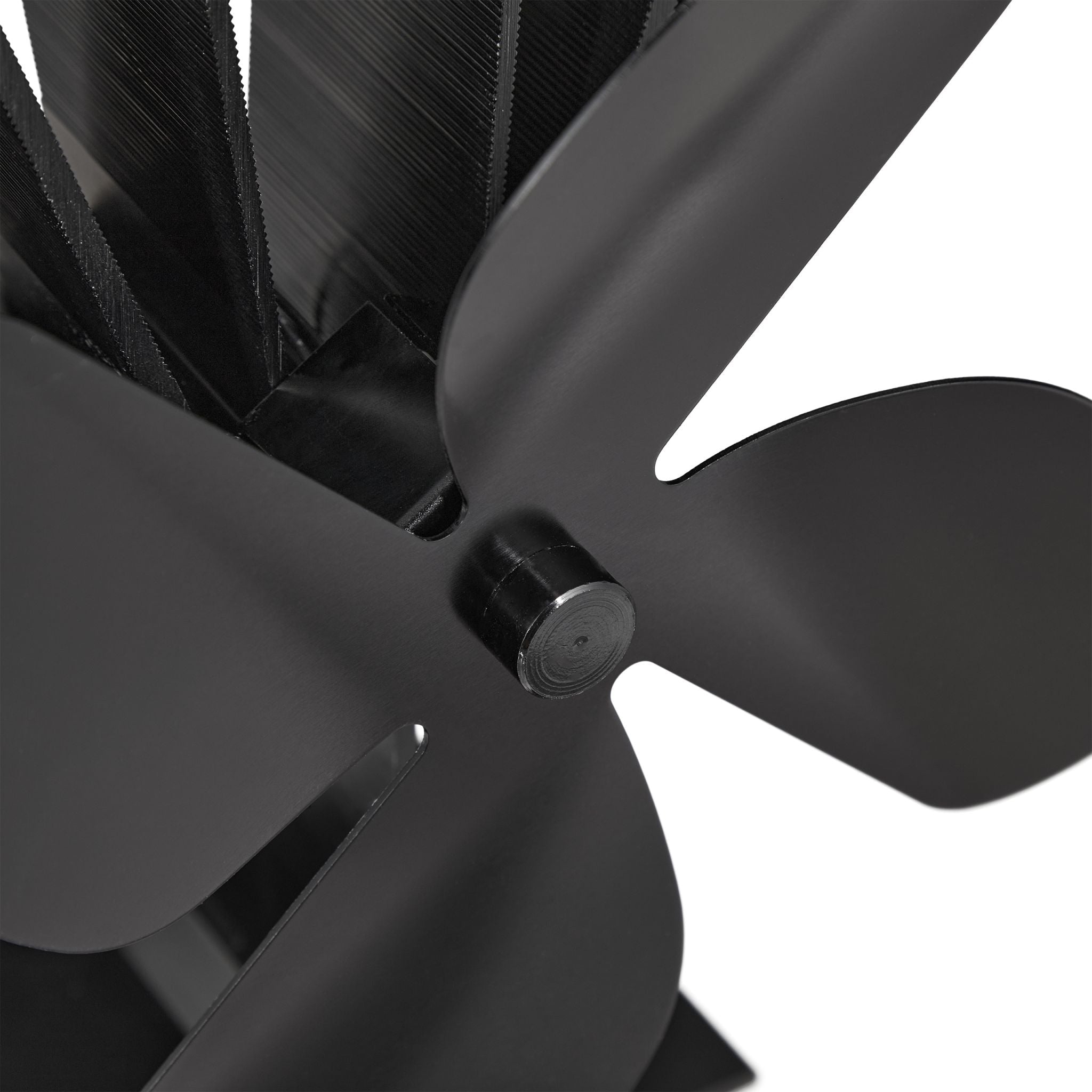 Ofenventilator ohne Strom schwarz Schwarz von Relaxdays