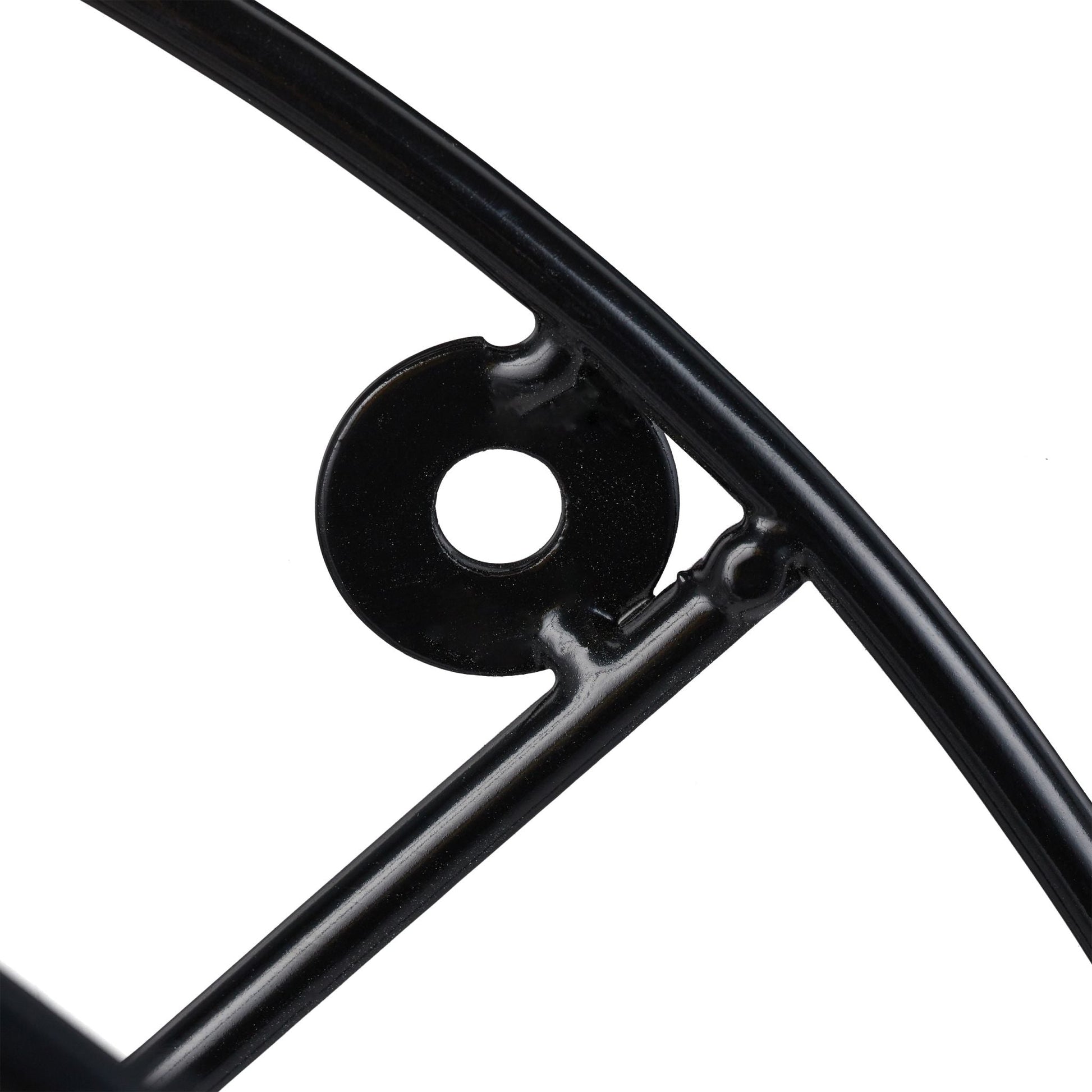 Schlauchhalter Wand rund Schwarz von Relaxdays
