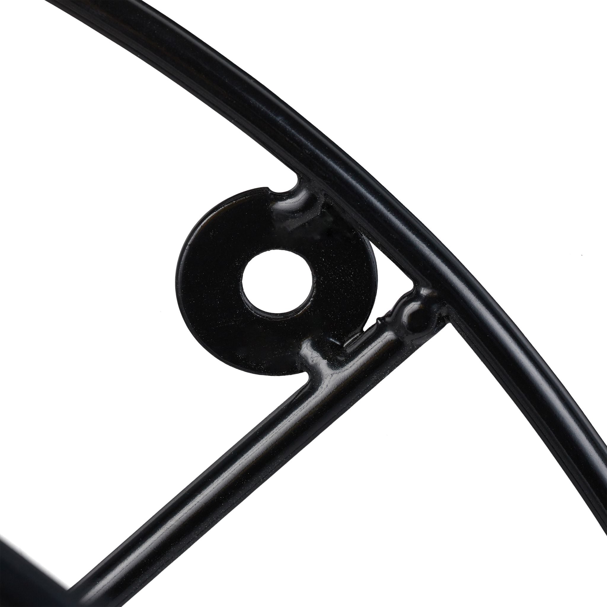 Schlauchhalter Wand rund Schwarz von Relaxdays