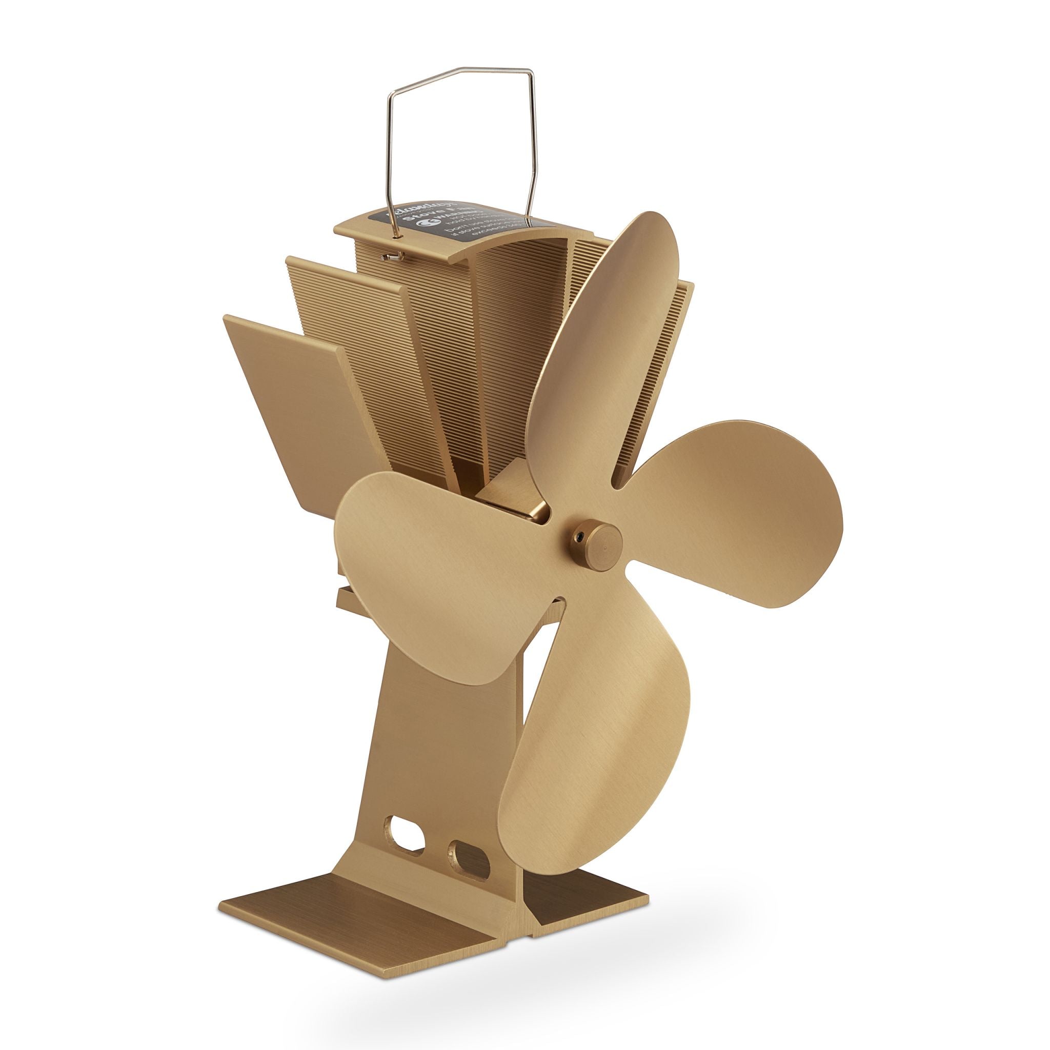 Ofenventilator ohne Strom Hellbraun von Relaxdays
