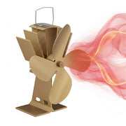 Ofenventilator ohne Strom Hellbraun von Relaxdays