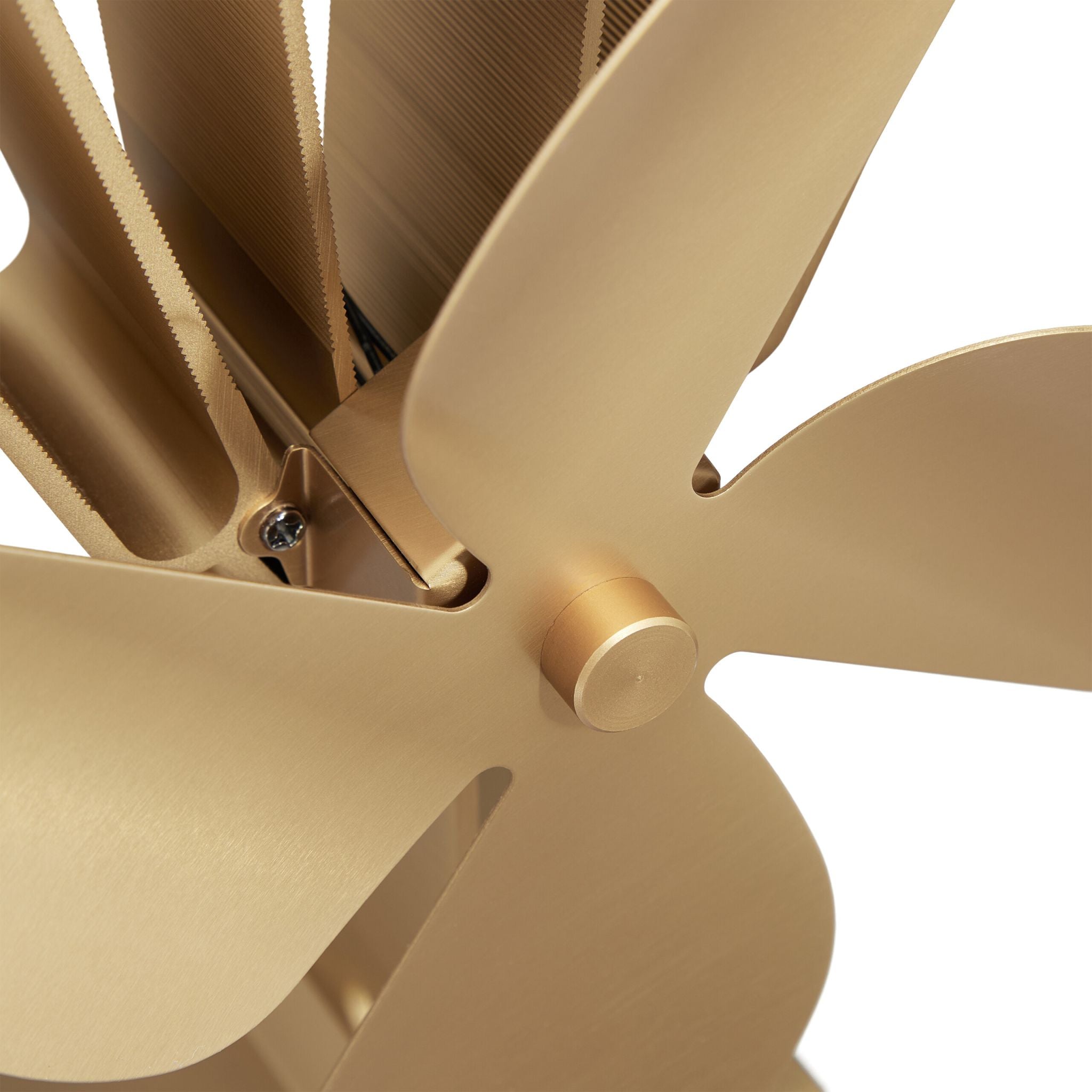 Ofenventilator ohne Strom Hellbraun von Relaxdays