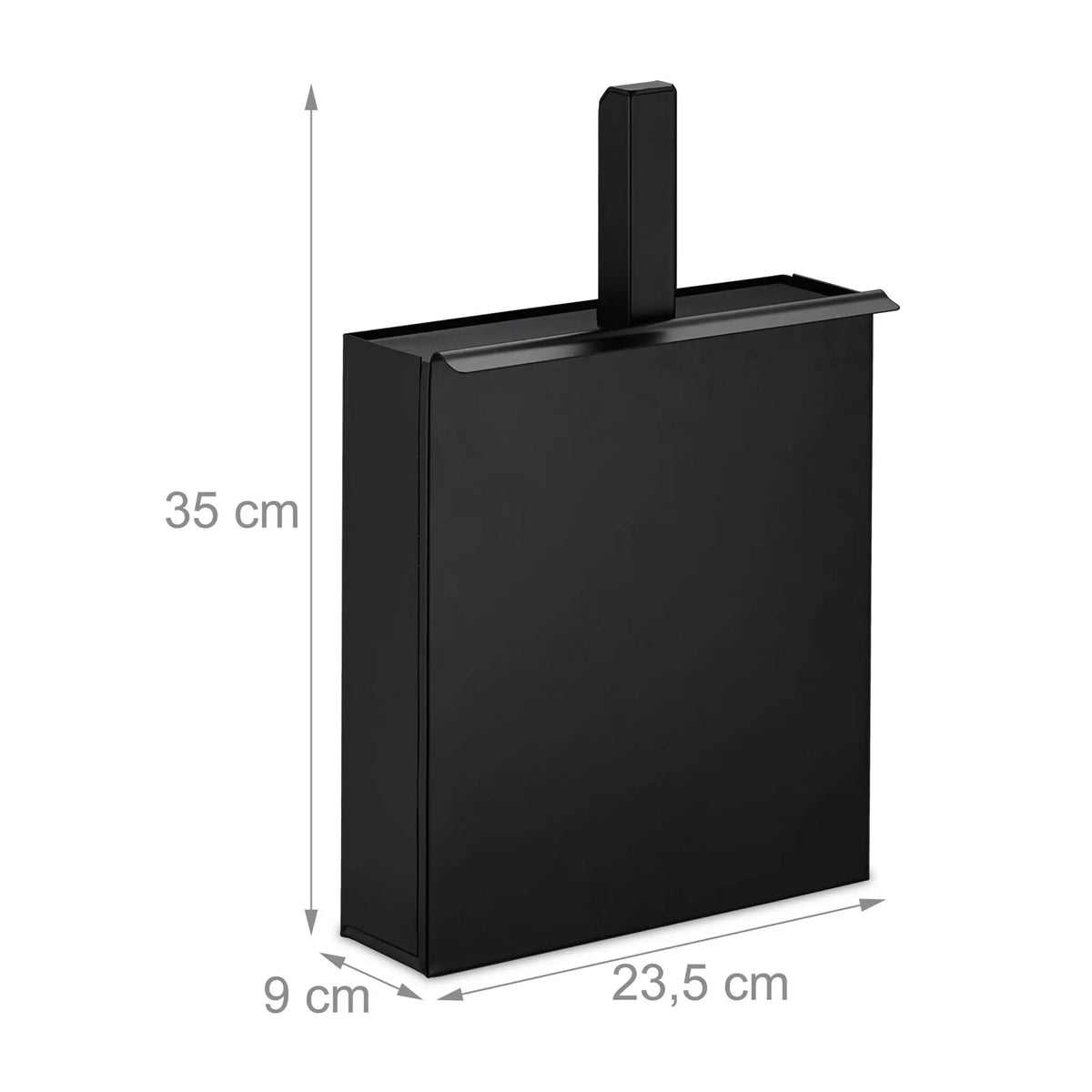 Ascheeimer mit Schaufel Schwarz von Relaxdays