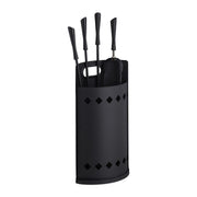 Kaminbesteck mit Eimer 5tlg. Schwarz von Relaxdays