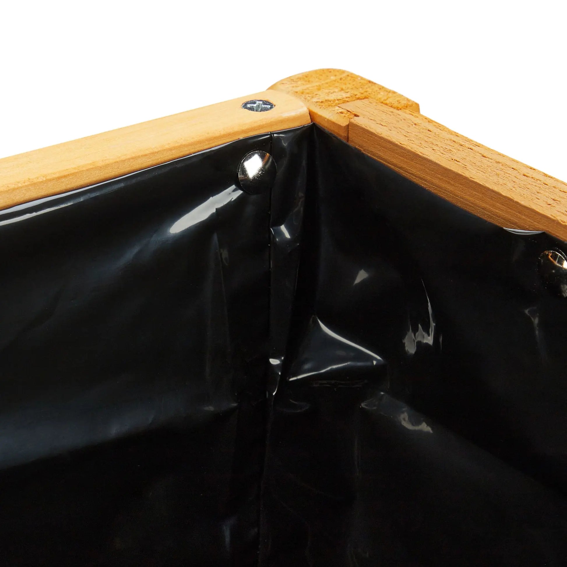Hochbeet Holz Orange-Schwarz von Relaxdays