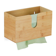 Papierspender Bambus Hellbraun von Relaxdays