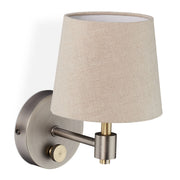 Wandlampe Vintage Beige-Gold-Silber von Relaxdays