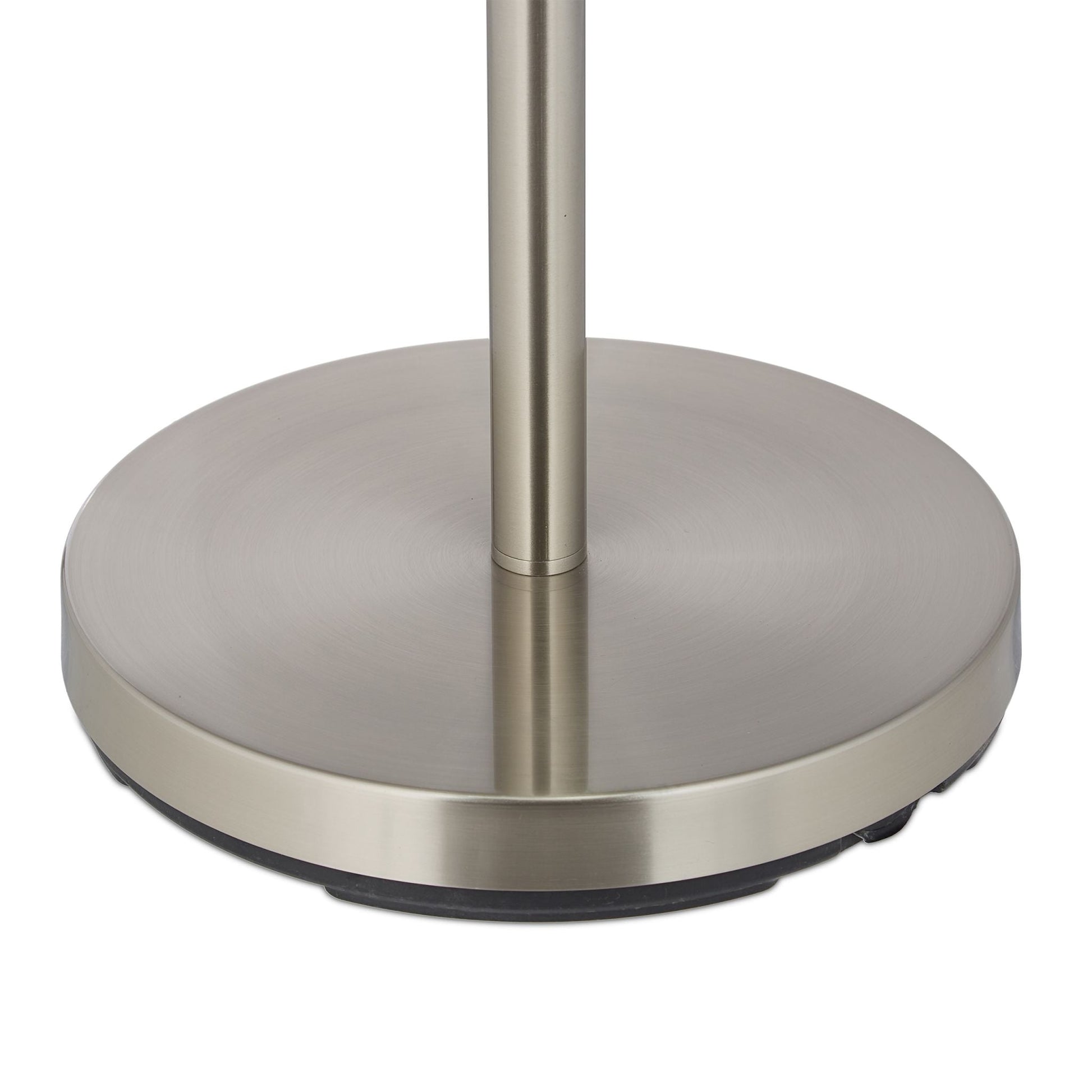 Stehlampe Wohnzimmer beige Weiss-Silber von Relaxdays