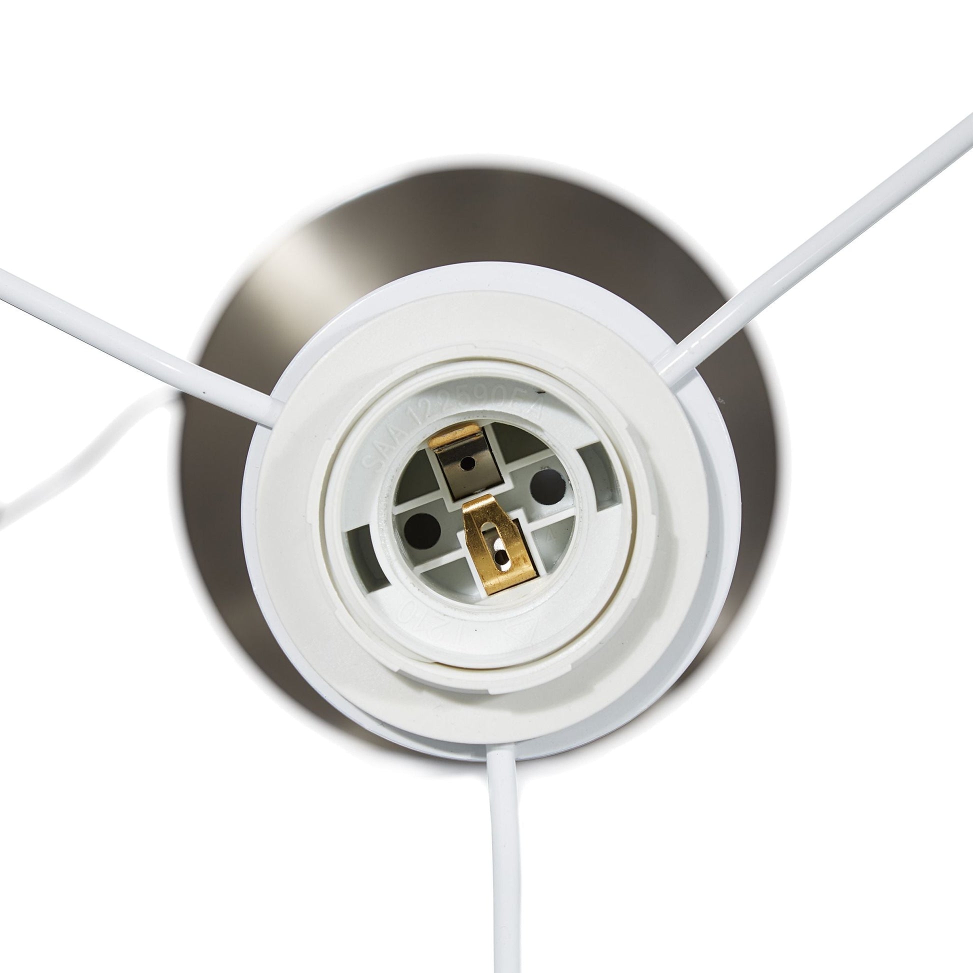 Stehlampe Wohnzimmer beige Weiss-Silber von Relaxdays