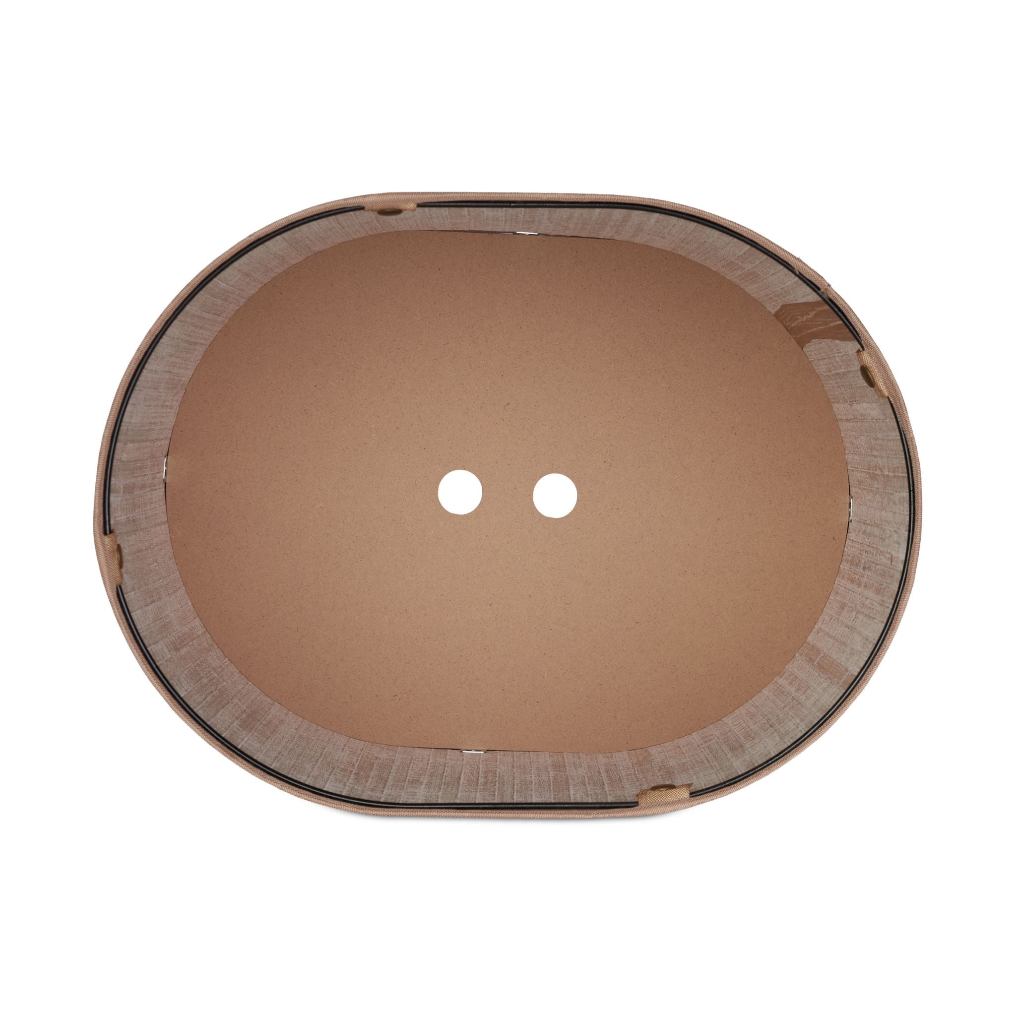 Wäschekorb oval Bambus Creme-Hellbraun von Relaxdays