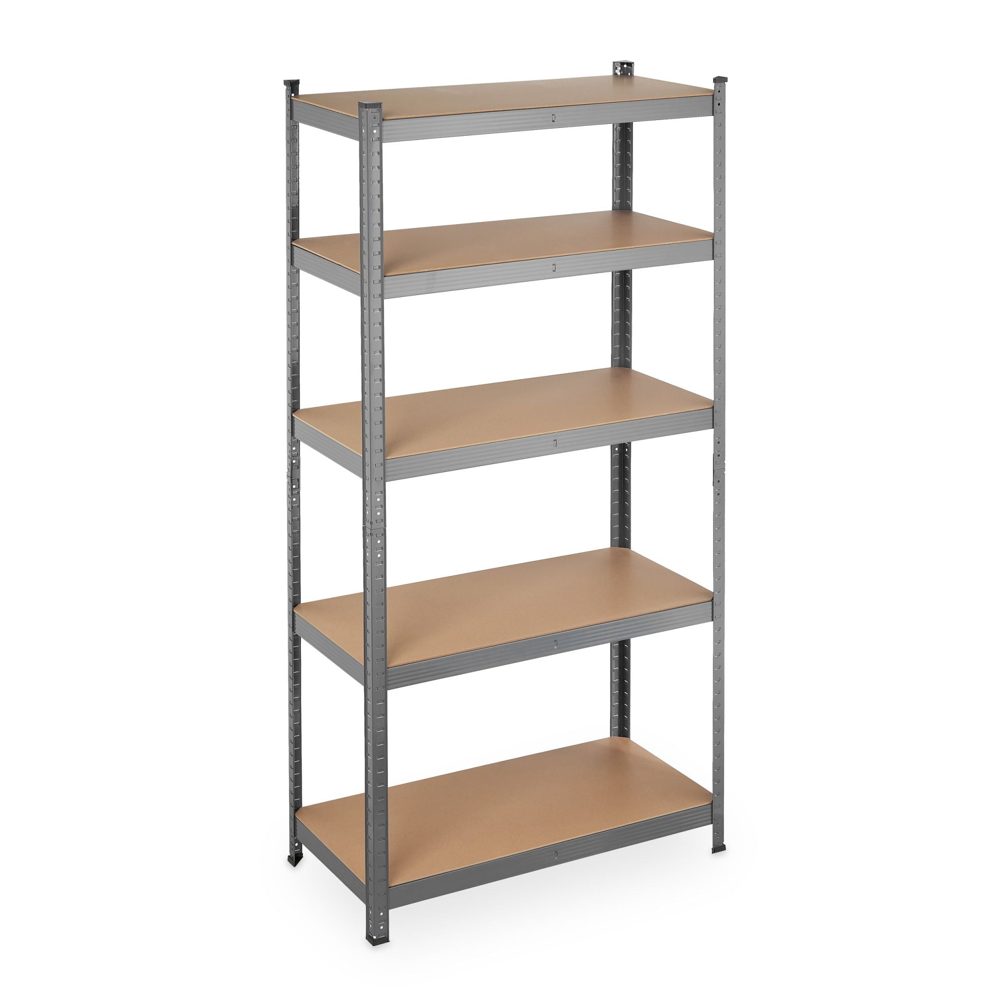 Schwerlastregal 180x90x45 grau Hellbraun-Schwarz-Grau von Relaxdays