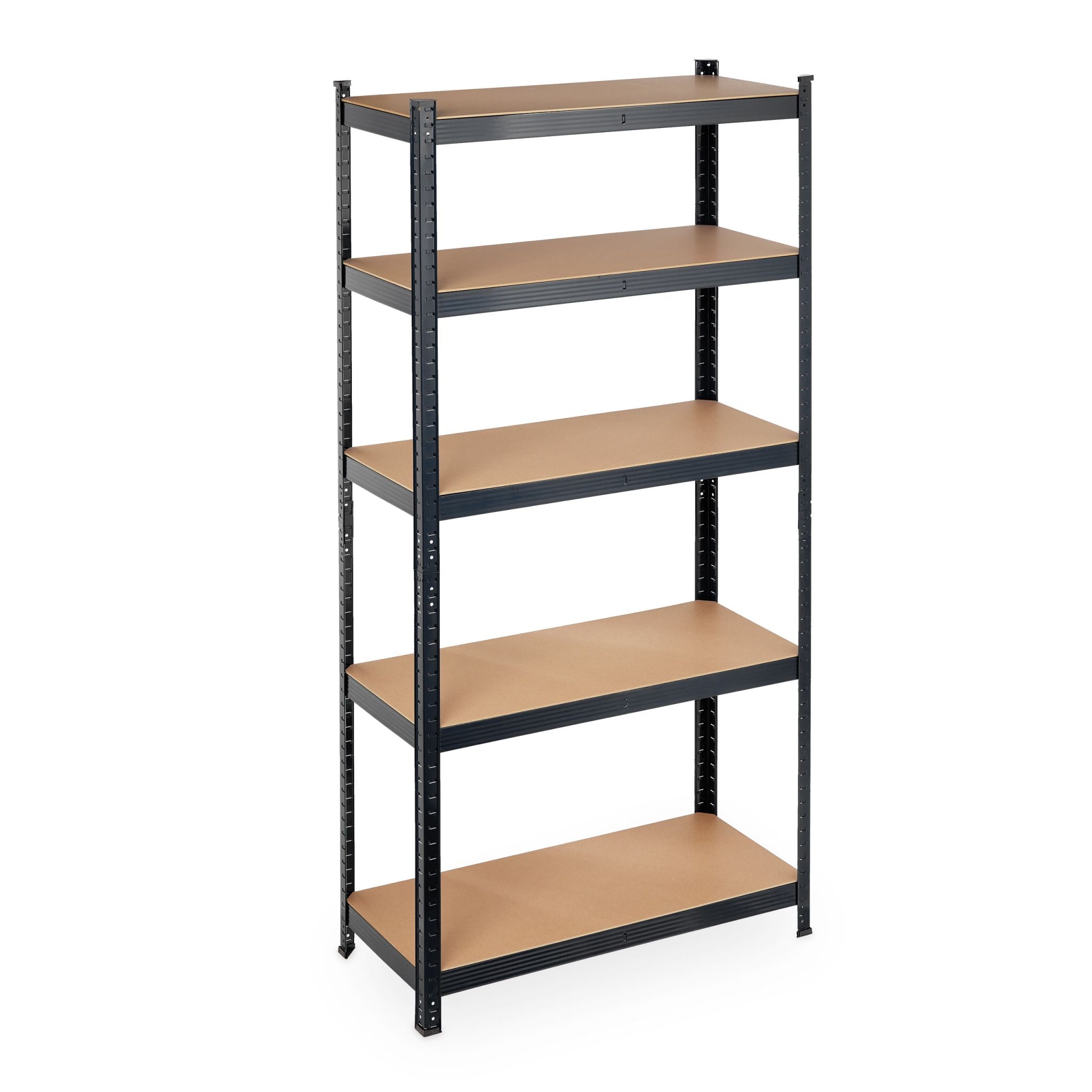 Schwerlastregal 180x90x40 schwarz Hellbraun-Schwarz von Relaxdays