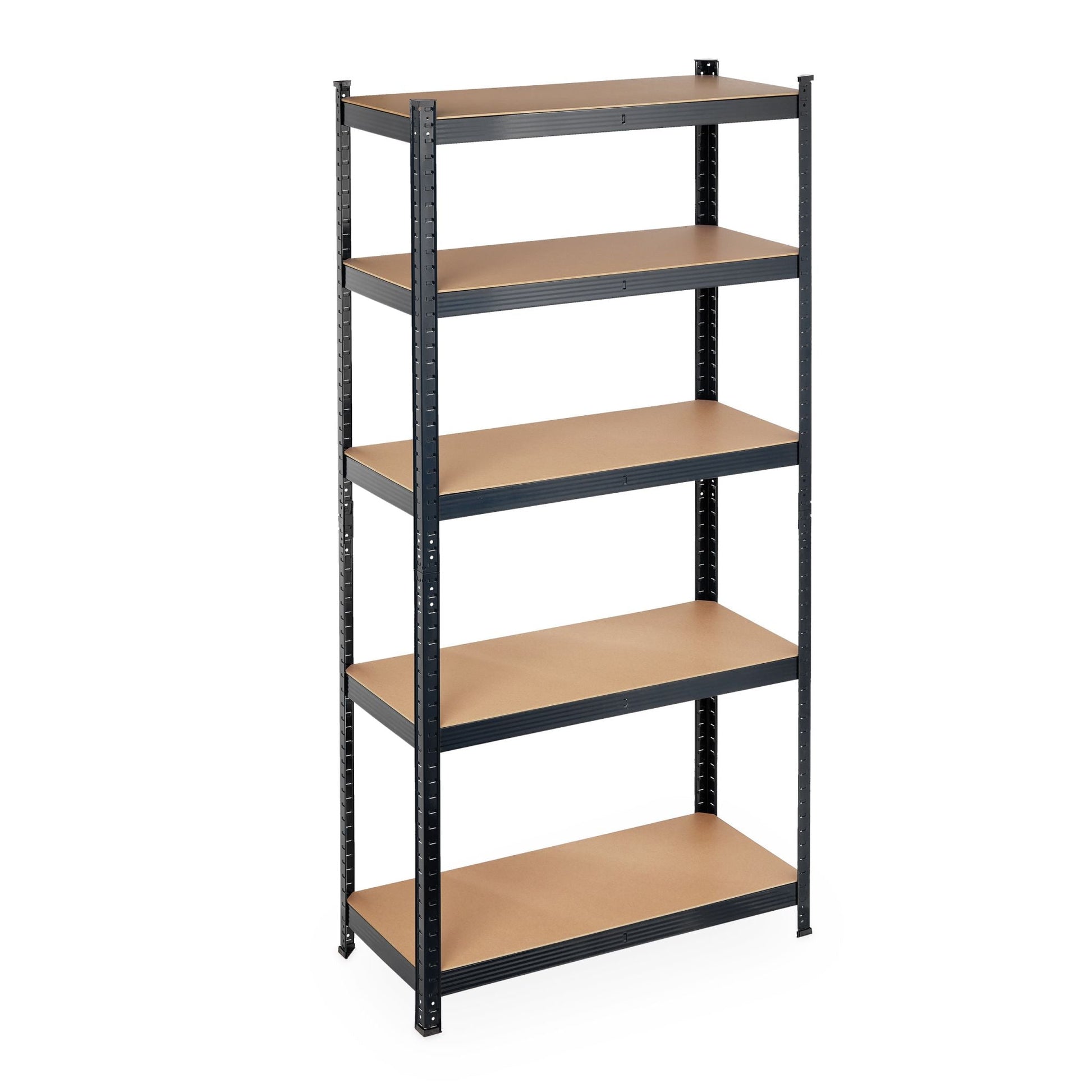 Schwerlastregal 180x90x40 schwarz Hellbraun-Schwarz von Relaxdays