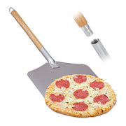Pizzaschaufel Aluminium Hellbraun-Silber von Relaxdays
